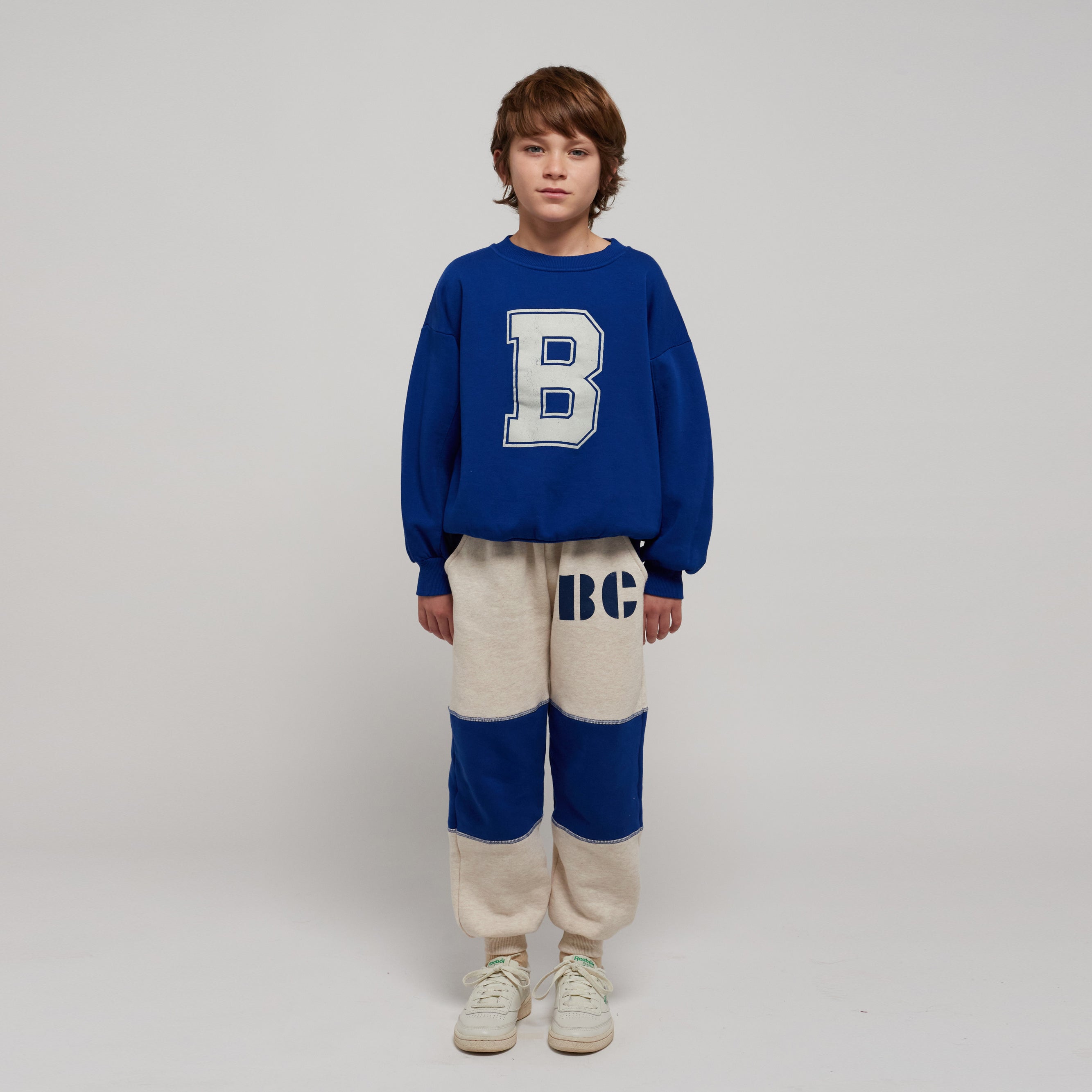 Boys & Girls Blue Logo Cotton Sweatshirt