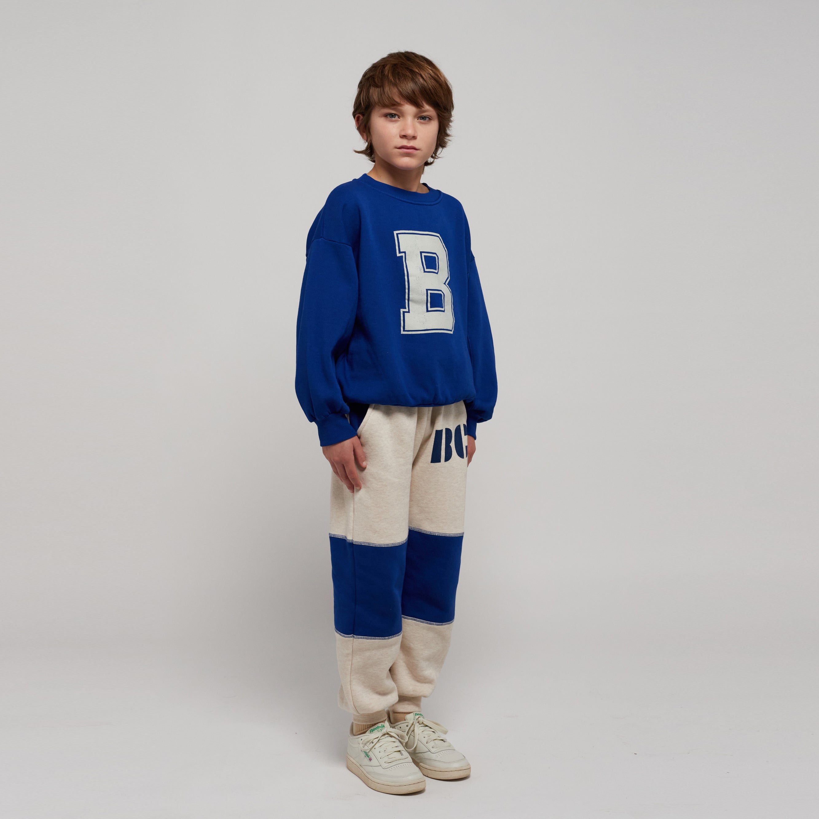 Boys & Girls Blue Logo Cotton Sweatshirt