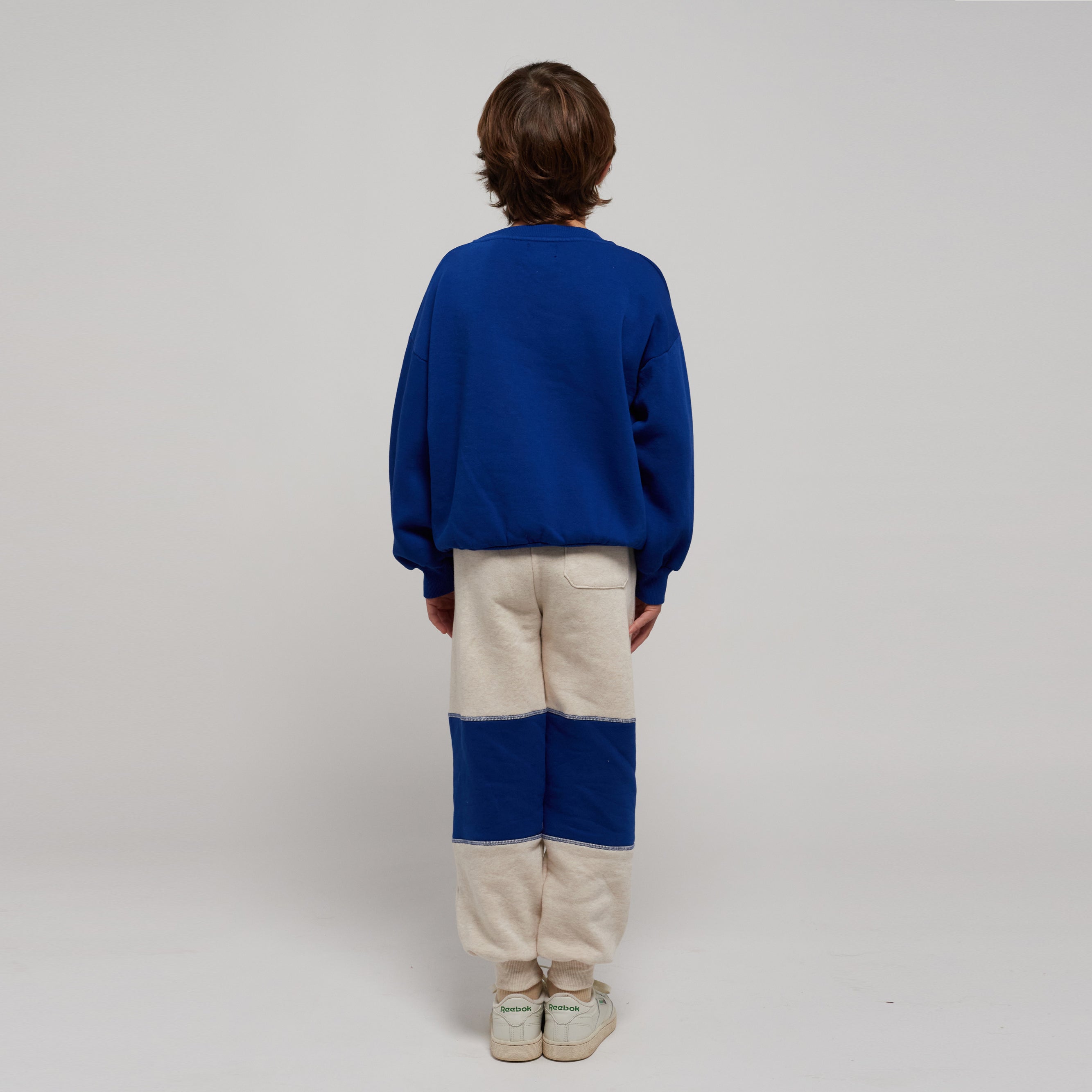 Boys & Girls Blue Logo Cotton Sweatshirt