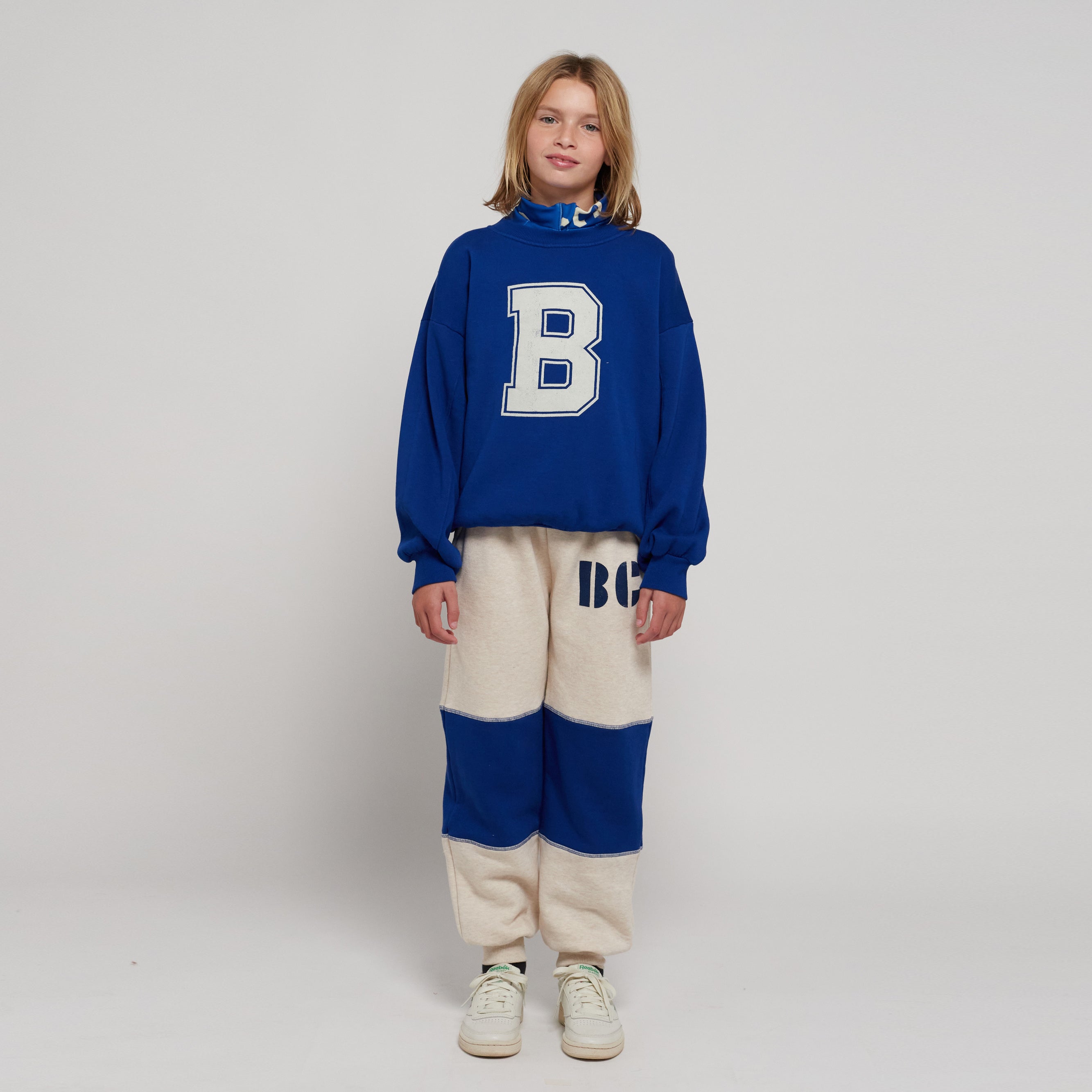 Boys & Girls Blue Logo Cotton Sweatshirt