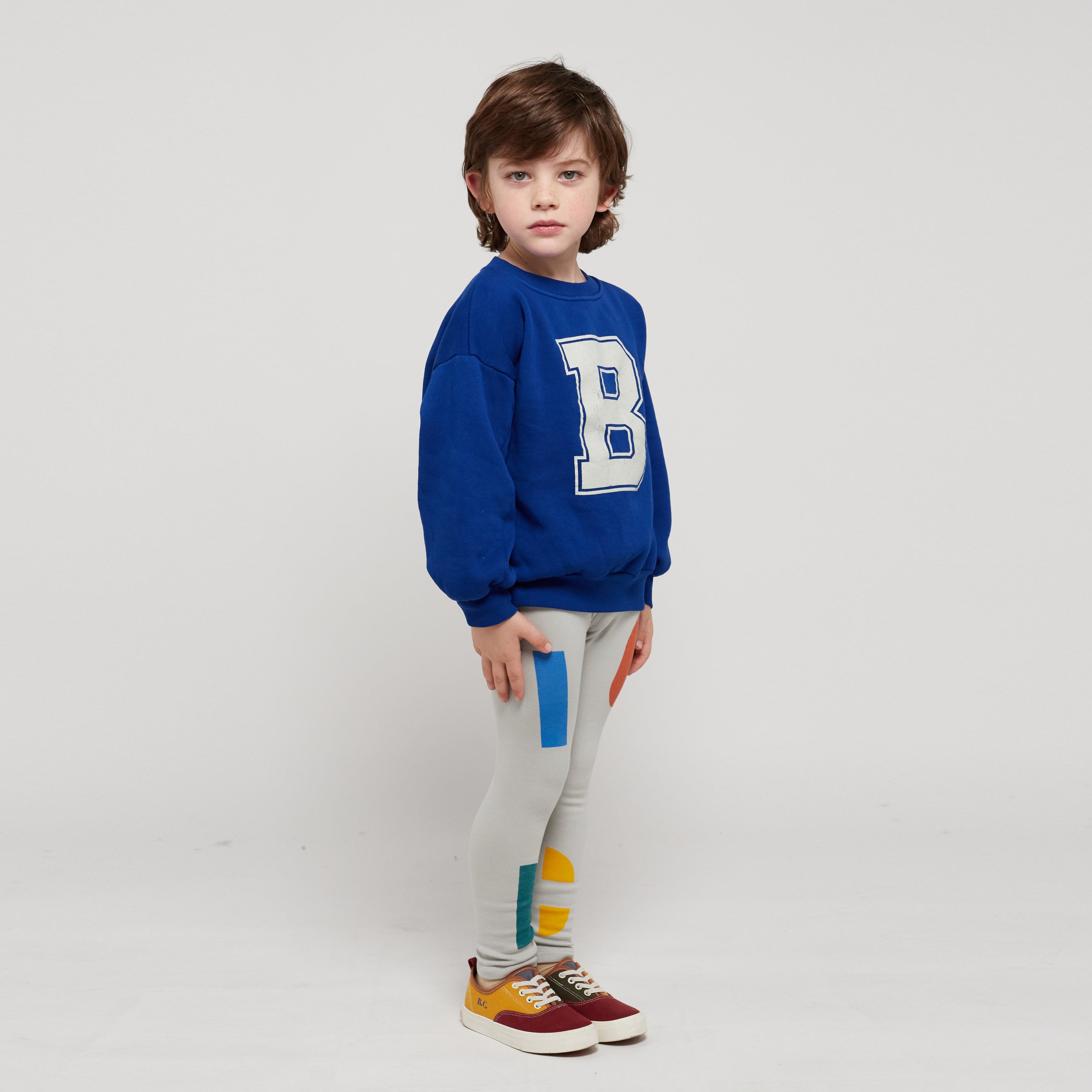 Boys & Girls Blue Logo Cotton Sweatshirt