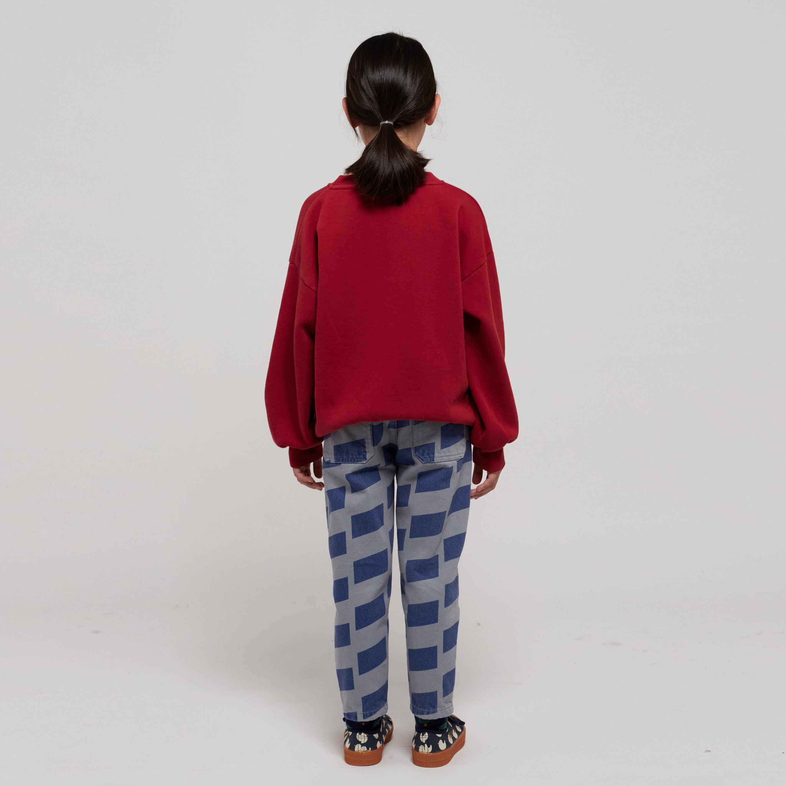 Boys & Girls Red Printed Cotton Sweatshirt