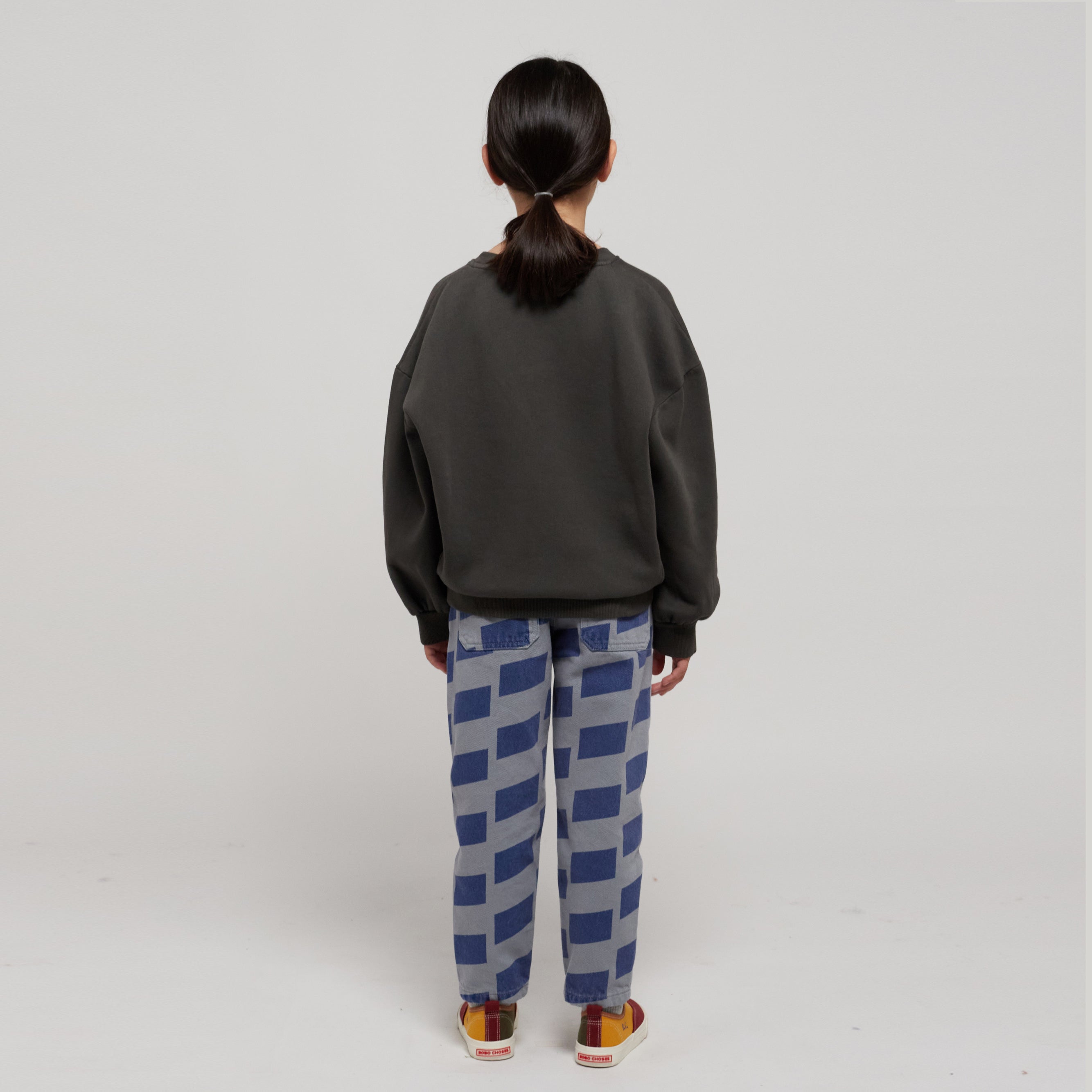 Boys & Girls Grey Printed Cotton Sweatshirt