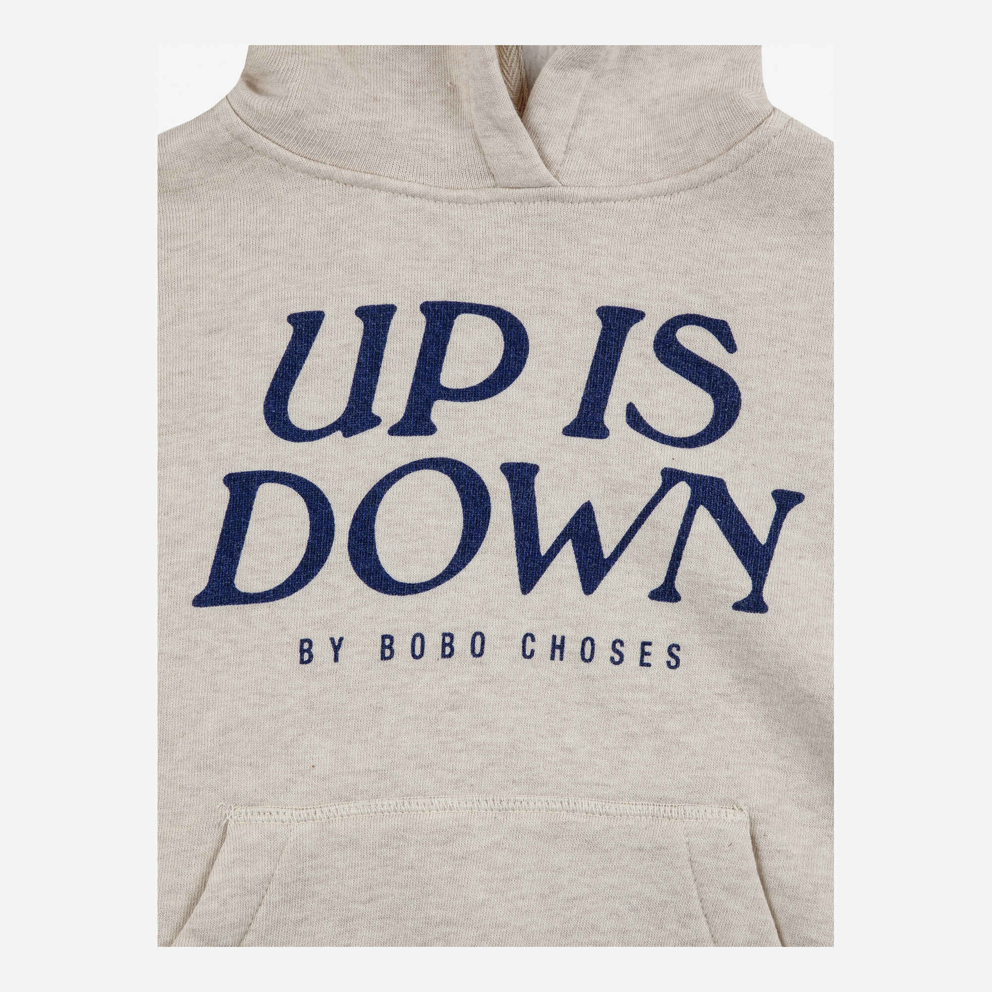 Boys & Girls Beige Hooded Cotton Sweatshirt