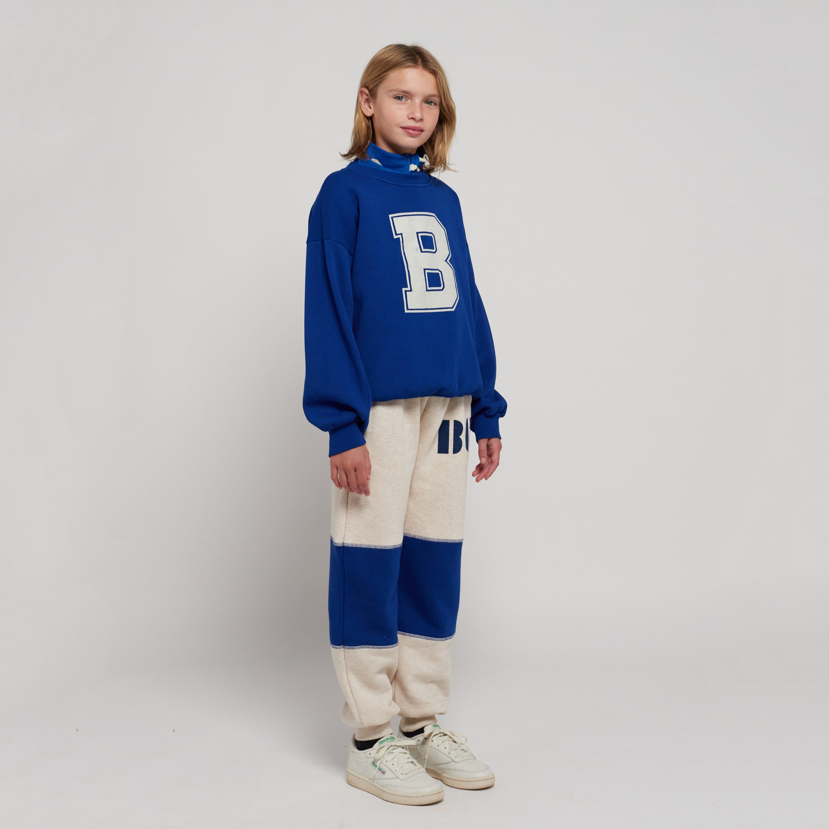 Boys & Girls Beige Logo Cotton Trousers