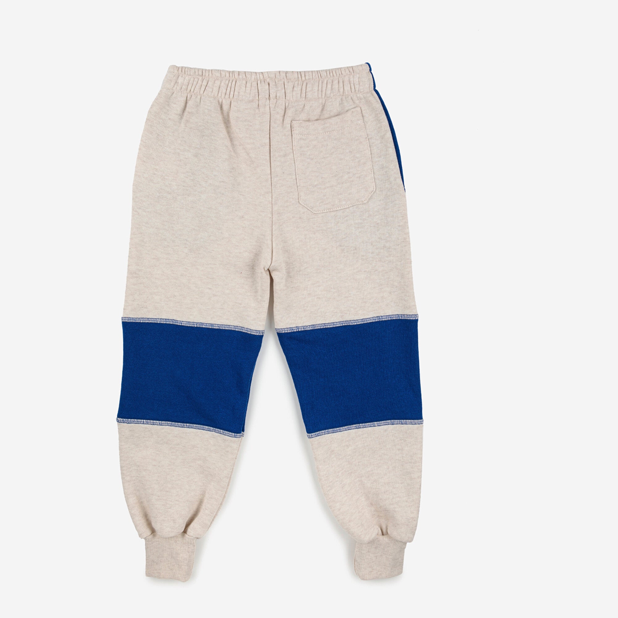 Boys & Girls Beige Logo Cotton Trousers