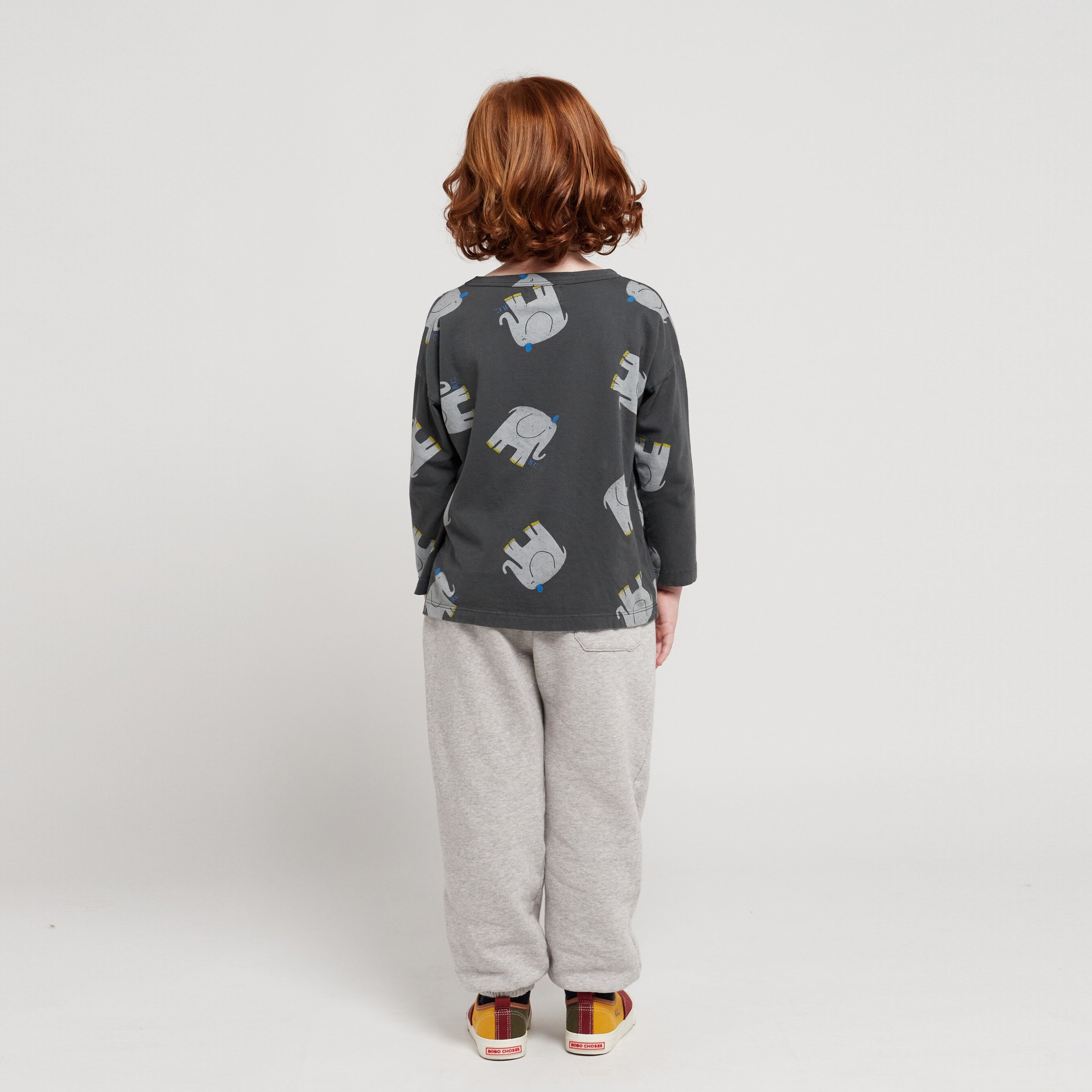 Boys & Girls Grey Logo Cotton Trousers