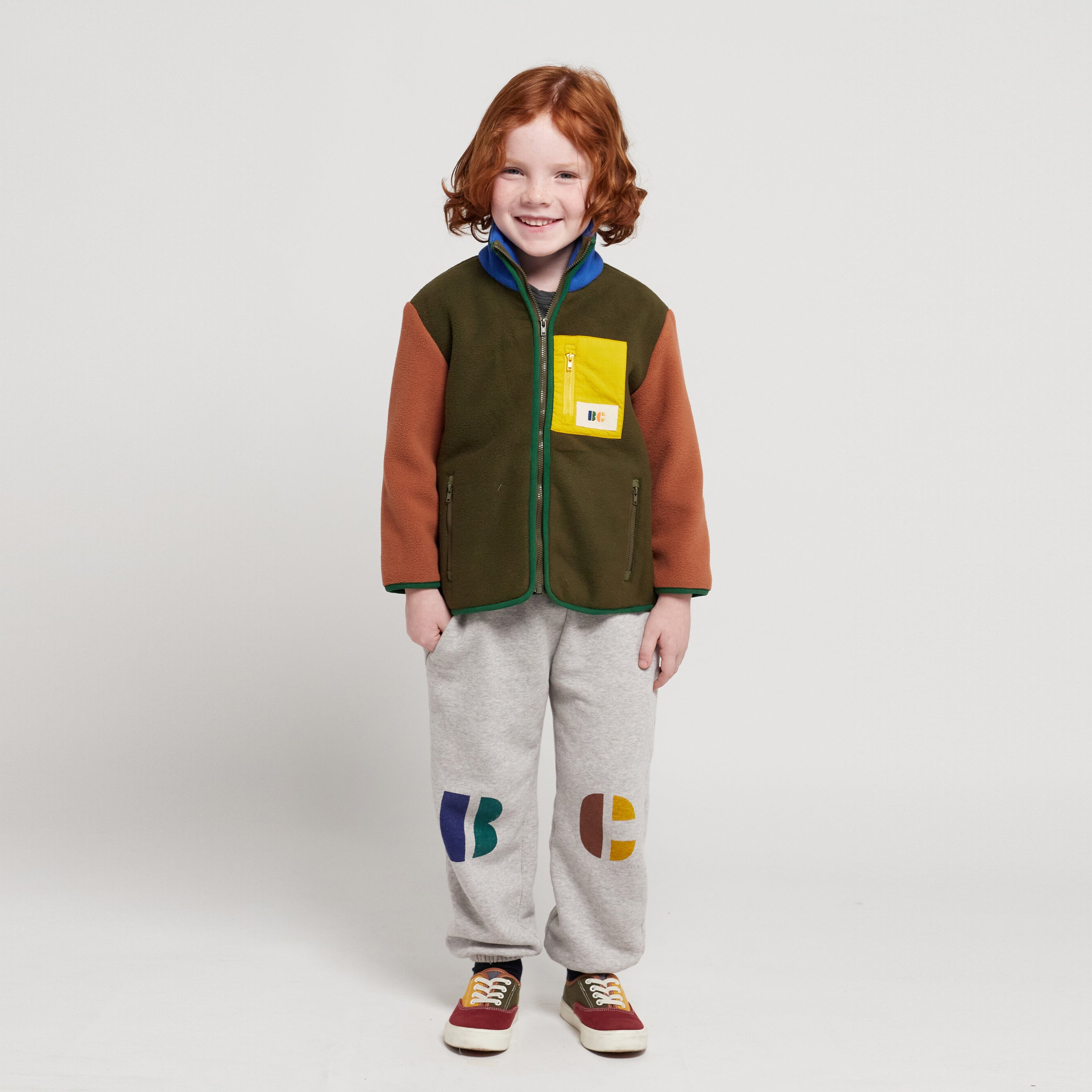 Boys & Girls Grey Logo Cotton Trousers