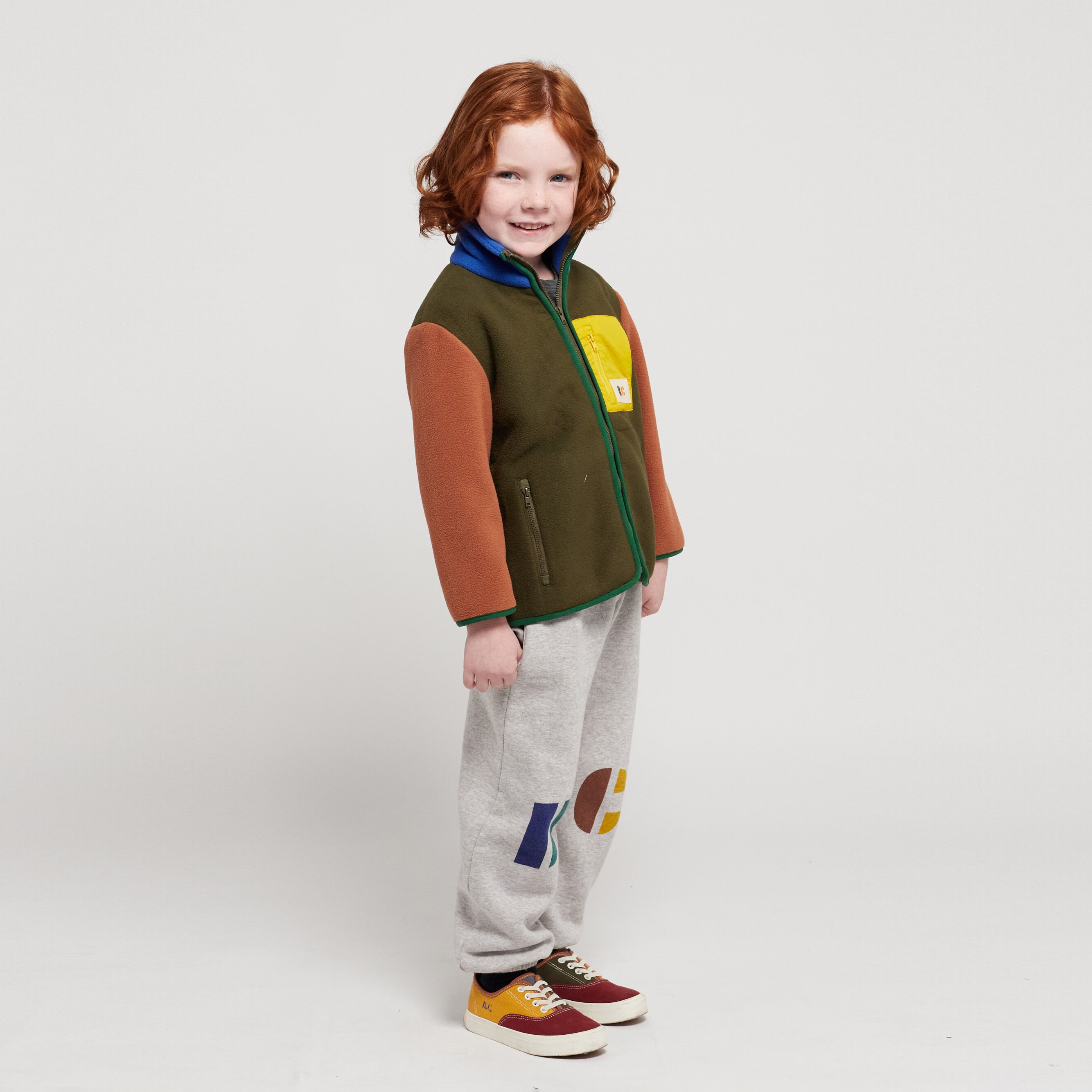 Boys & Girls Grey Logo Cotton Trousers