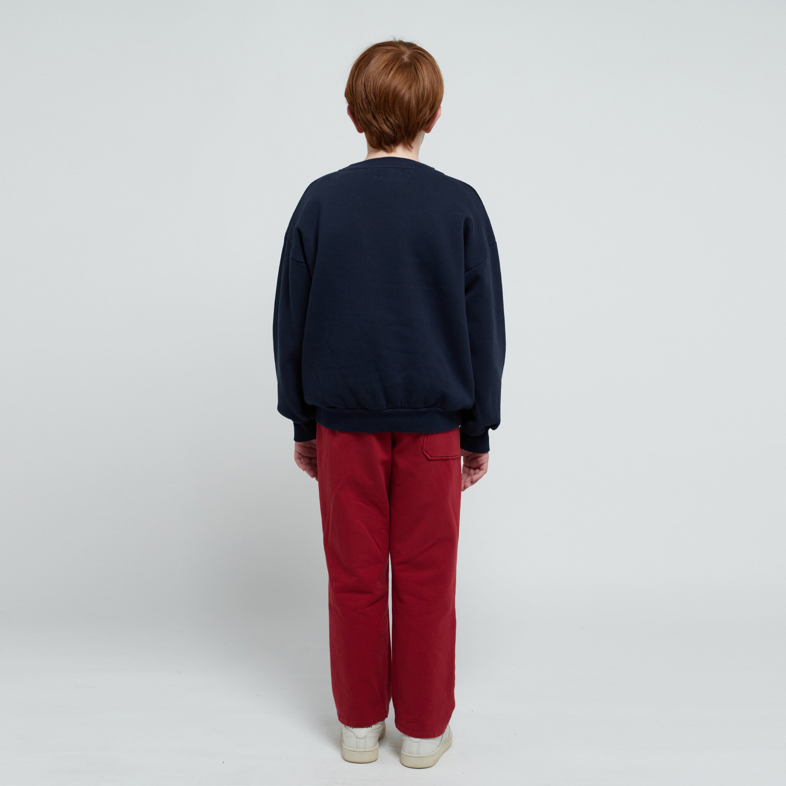 Boys & Girls Red Cotton Trousers