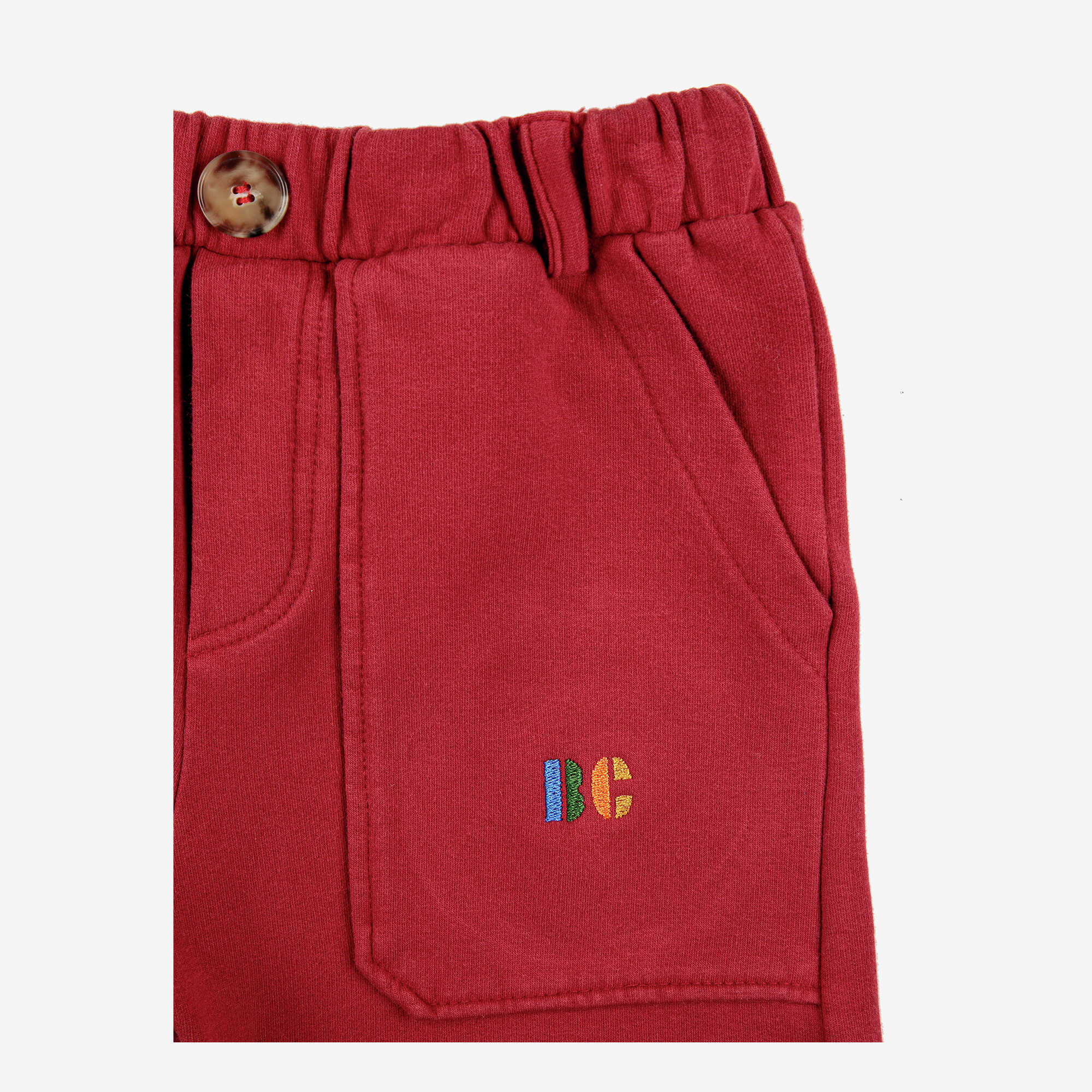 Boys & Girls Red Cotton Trousers
