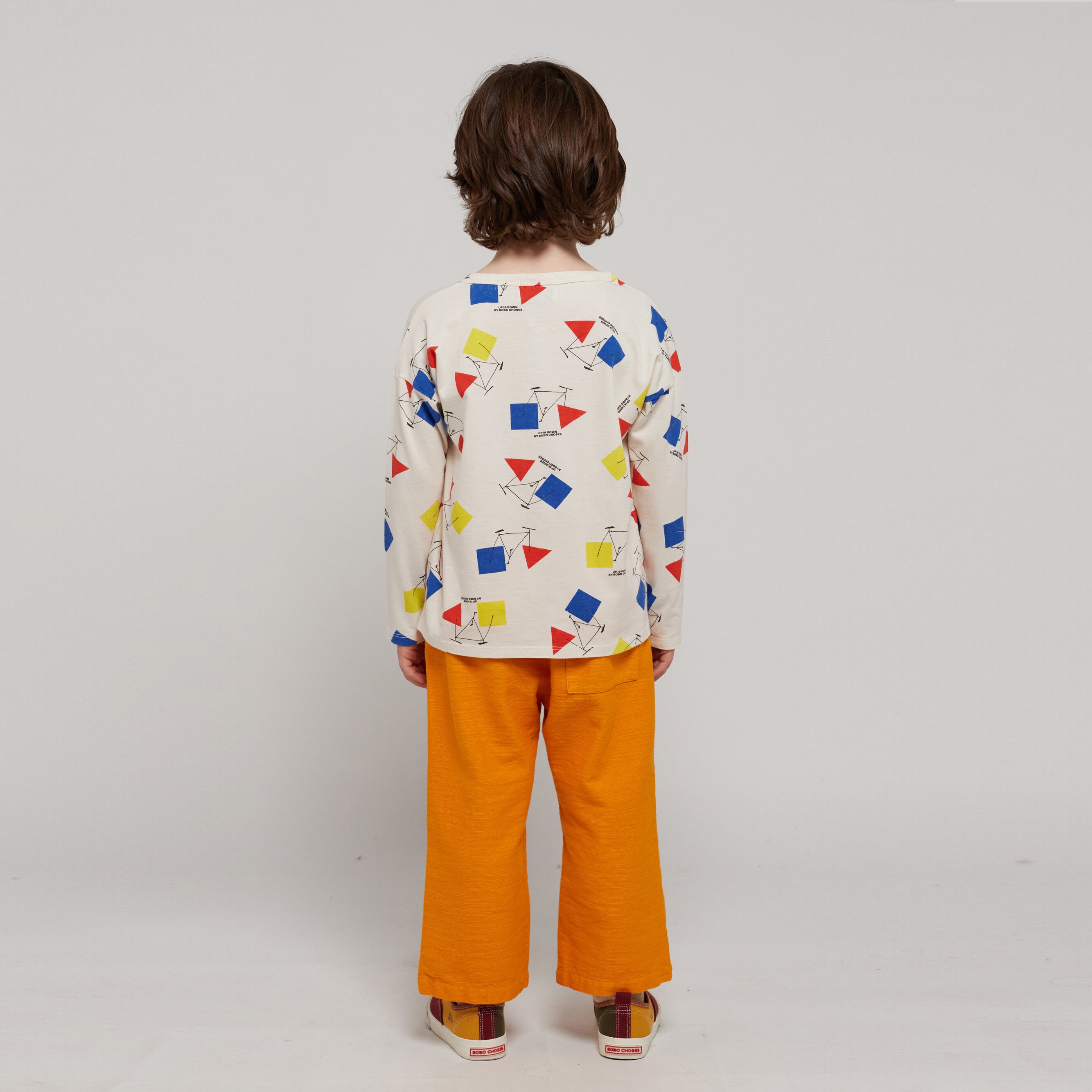 Boys & Girls Orange Cotton Trousers