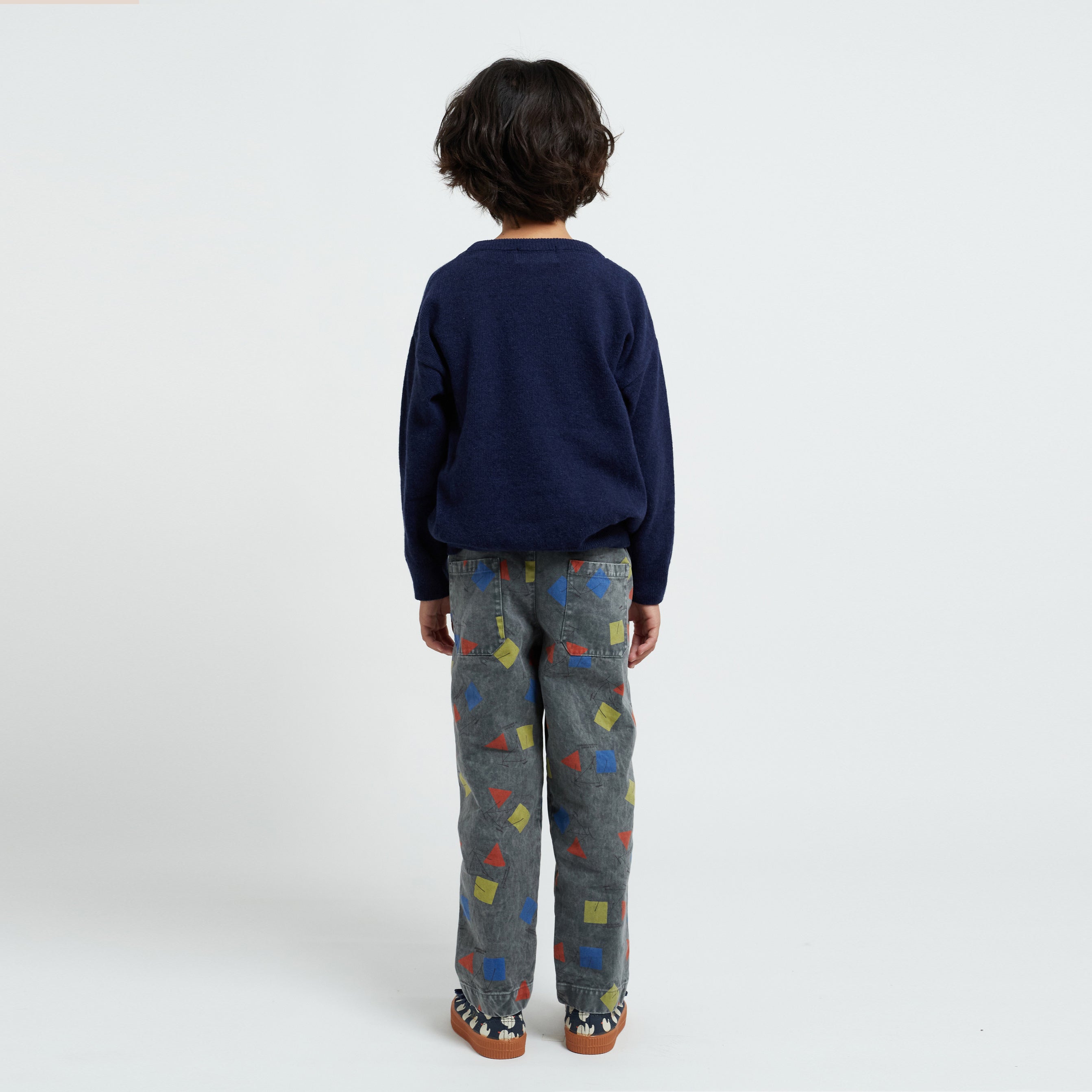Boys & Girls Navy Duck Wool Sweater