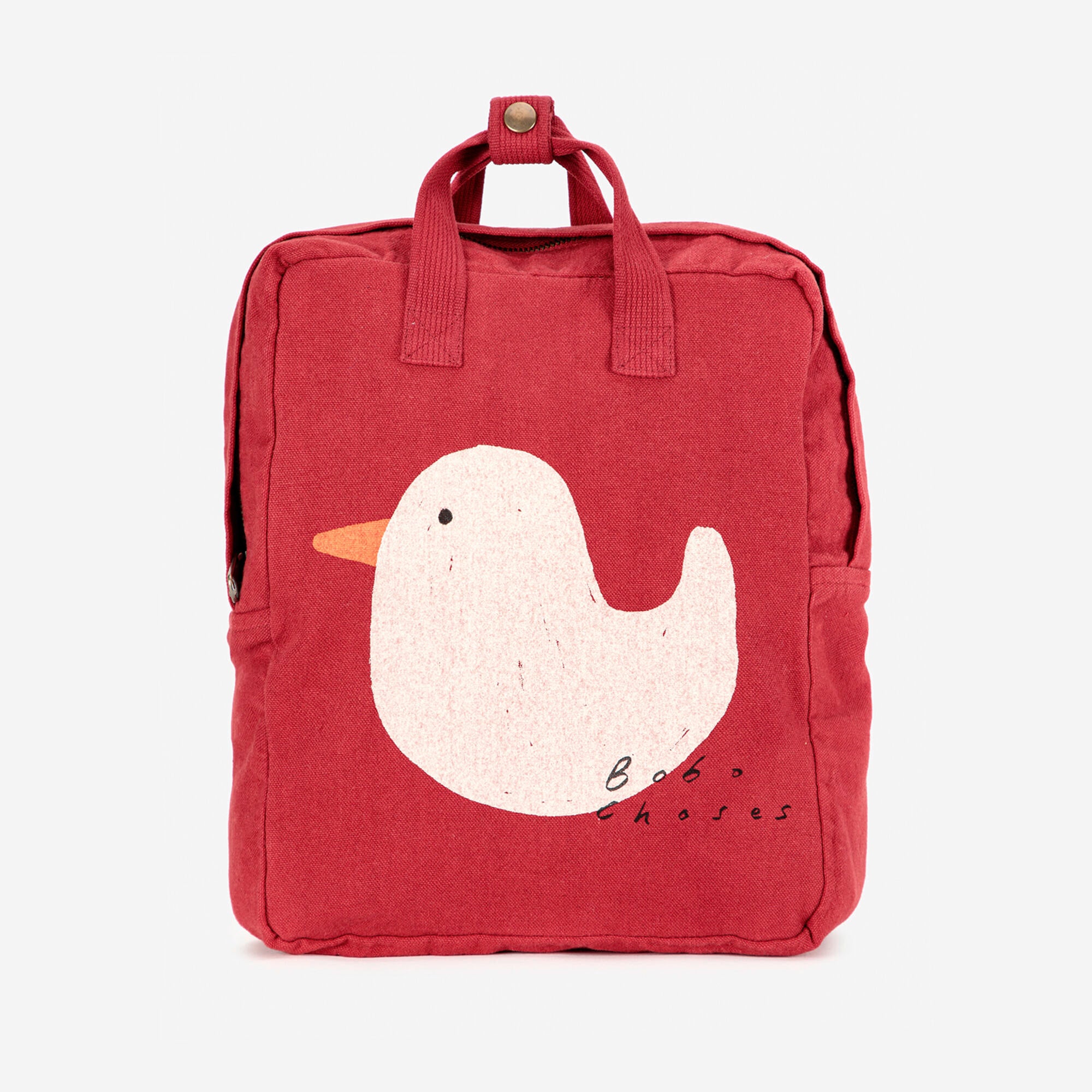 Boys & Girls Red Duck Printed Backpack