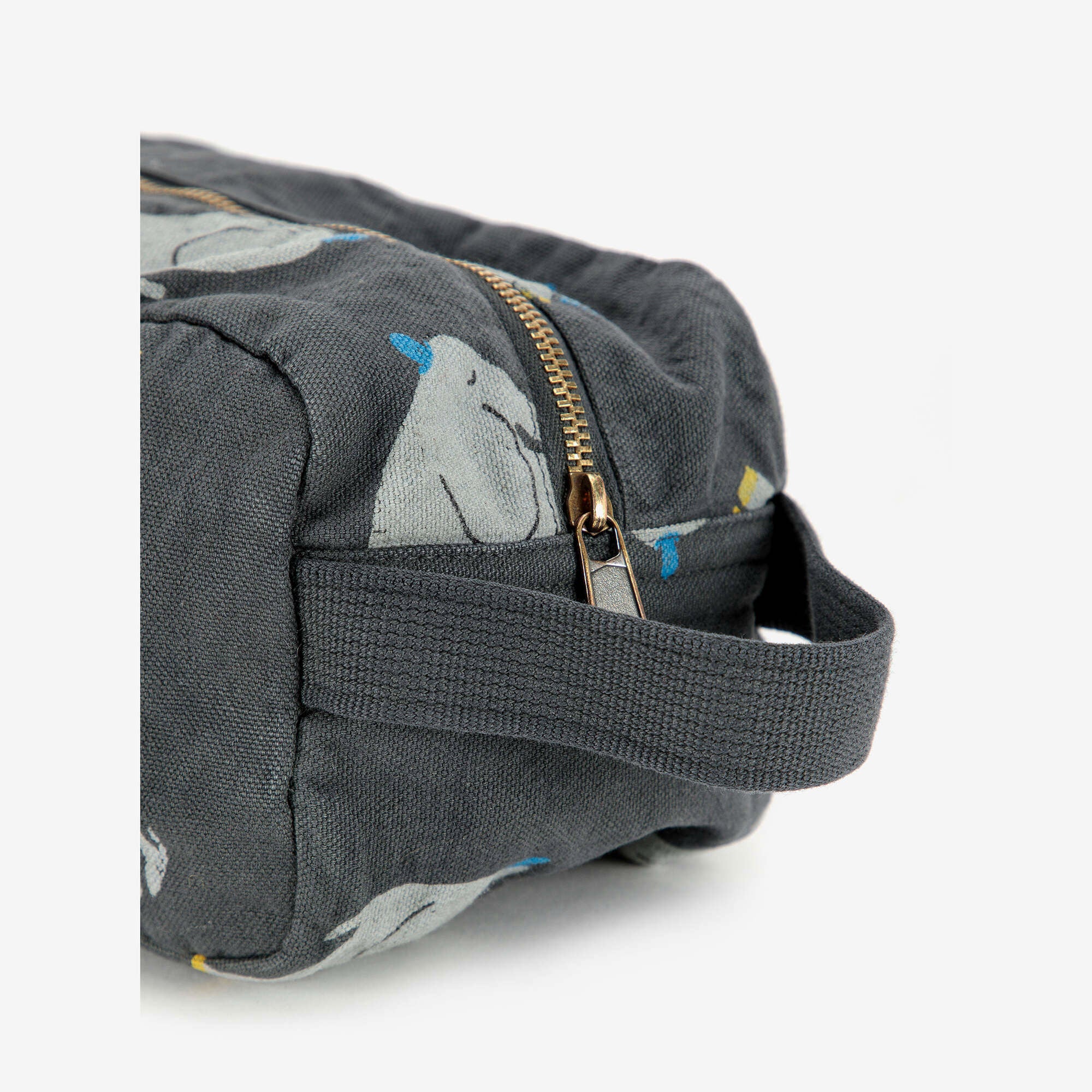 Boys & Girls Dark Grey Printed Bag