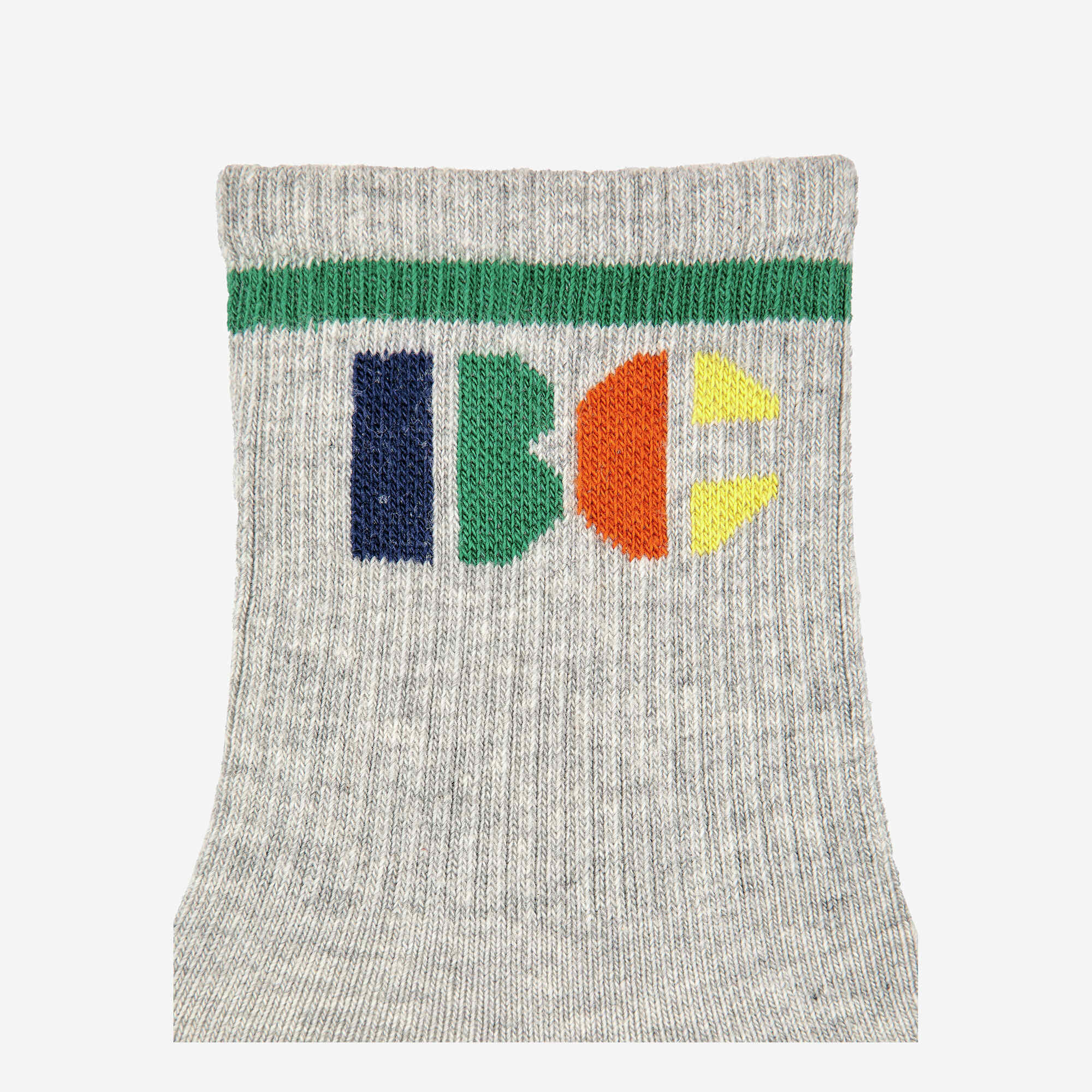 Boys & Girls Grey Logo Cotton Socks