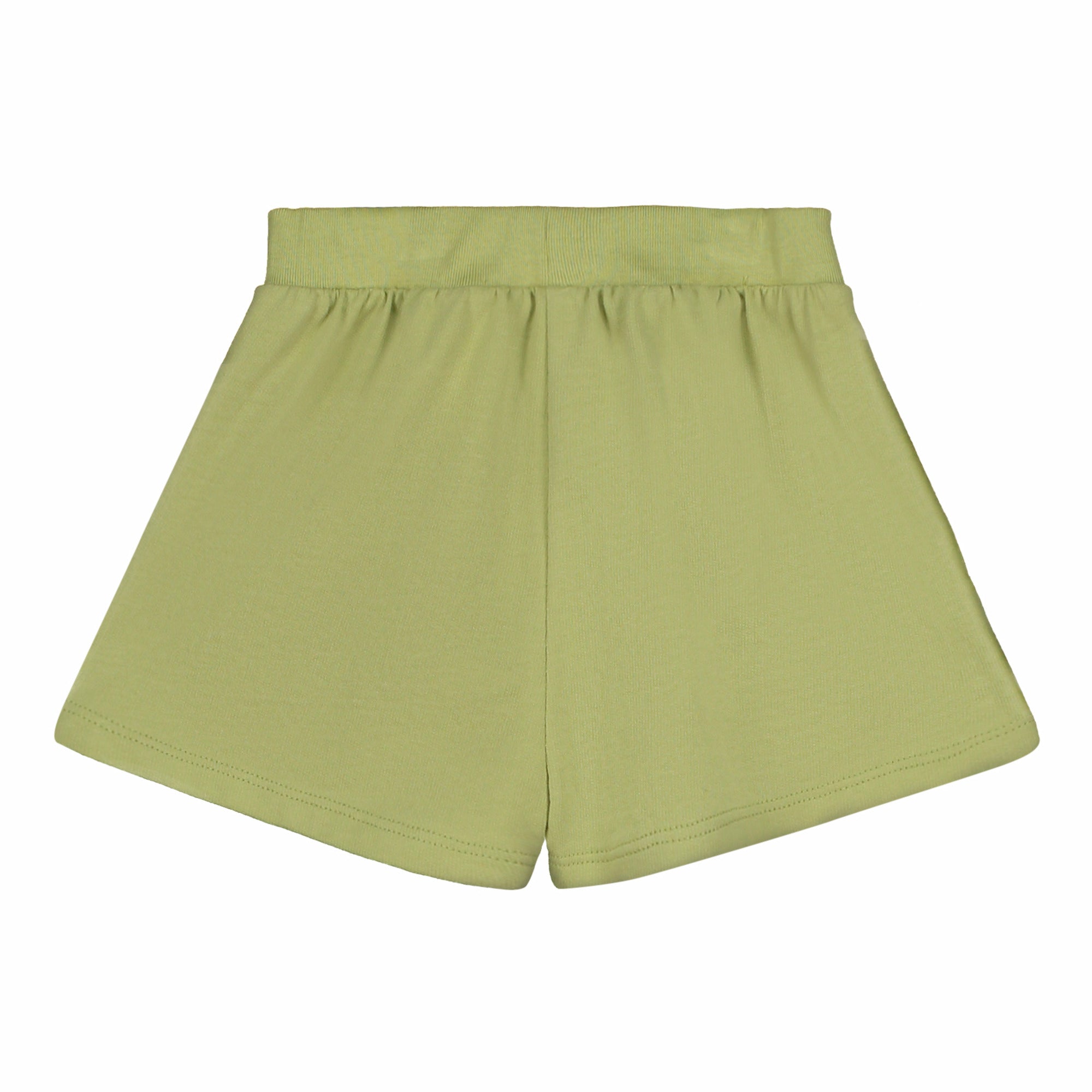 Girls Green Cotton Shorts