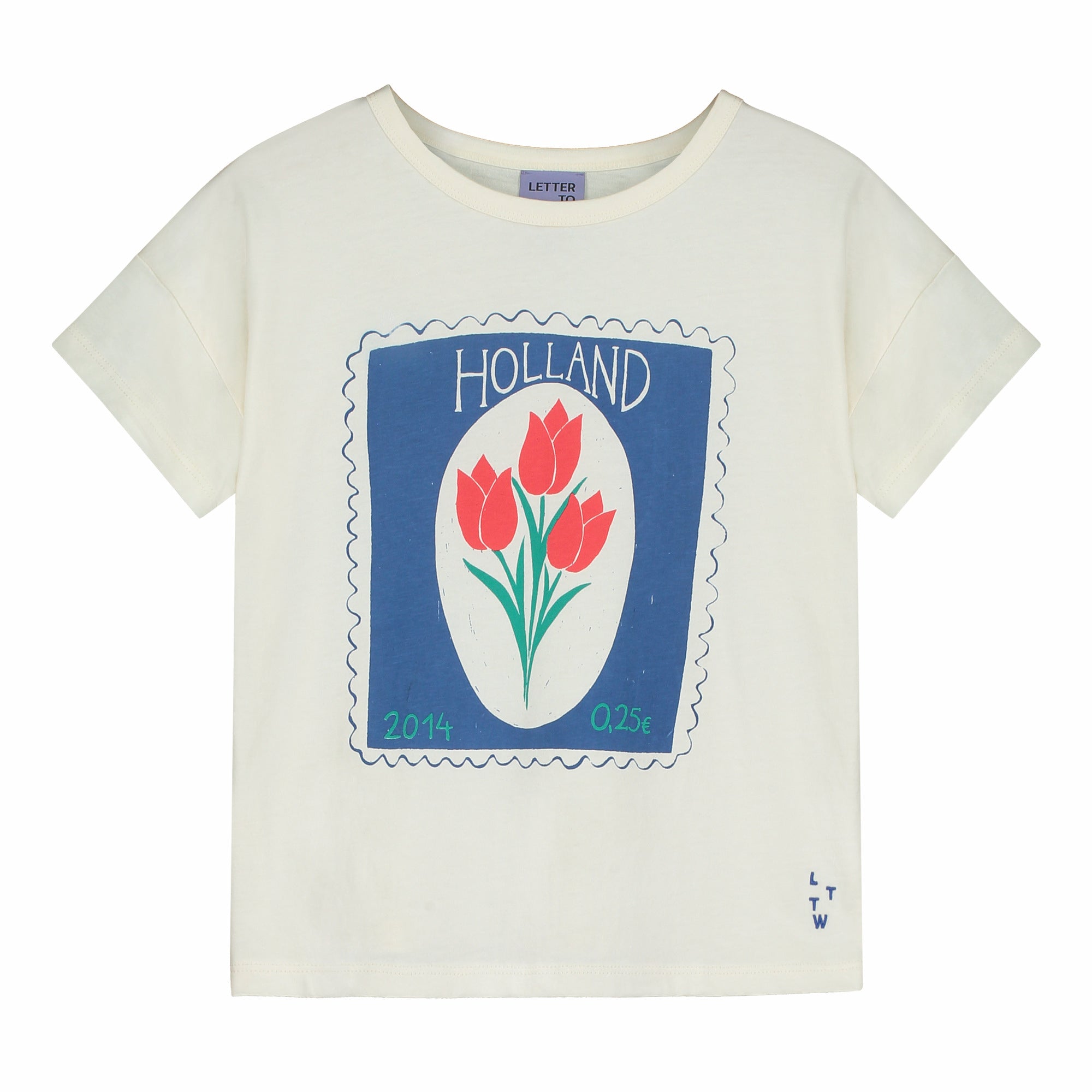 Boys & Girls White Printed Cotton T-Shirt