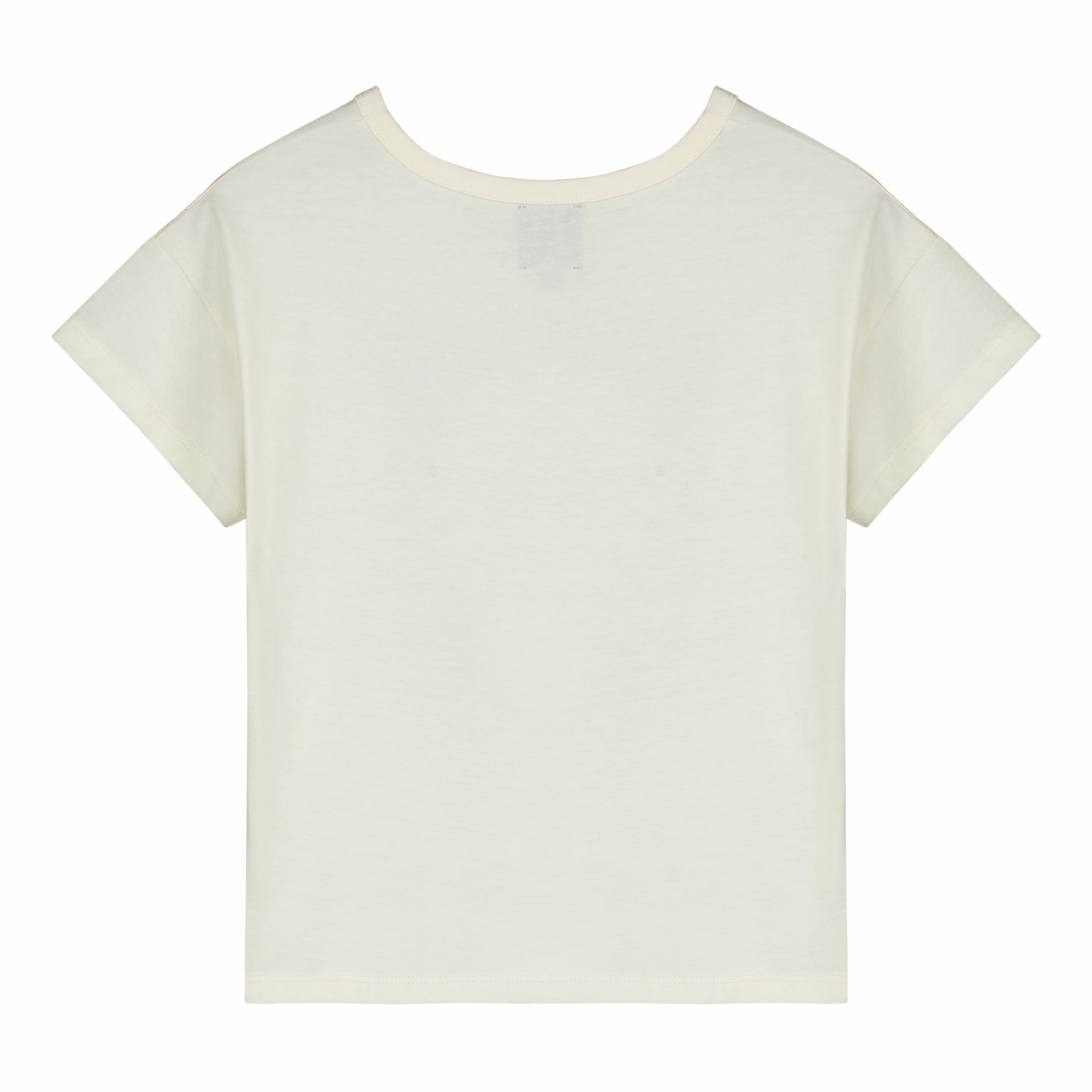 Boys & Girls White Printed Cotton T-Shirt