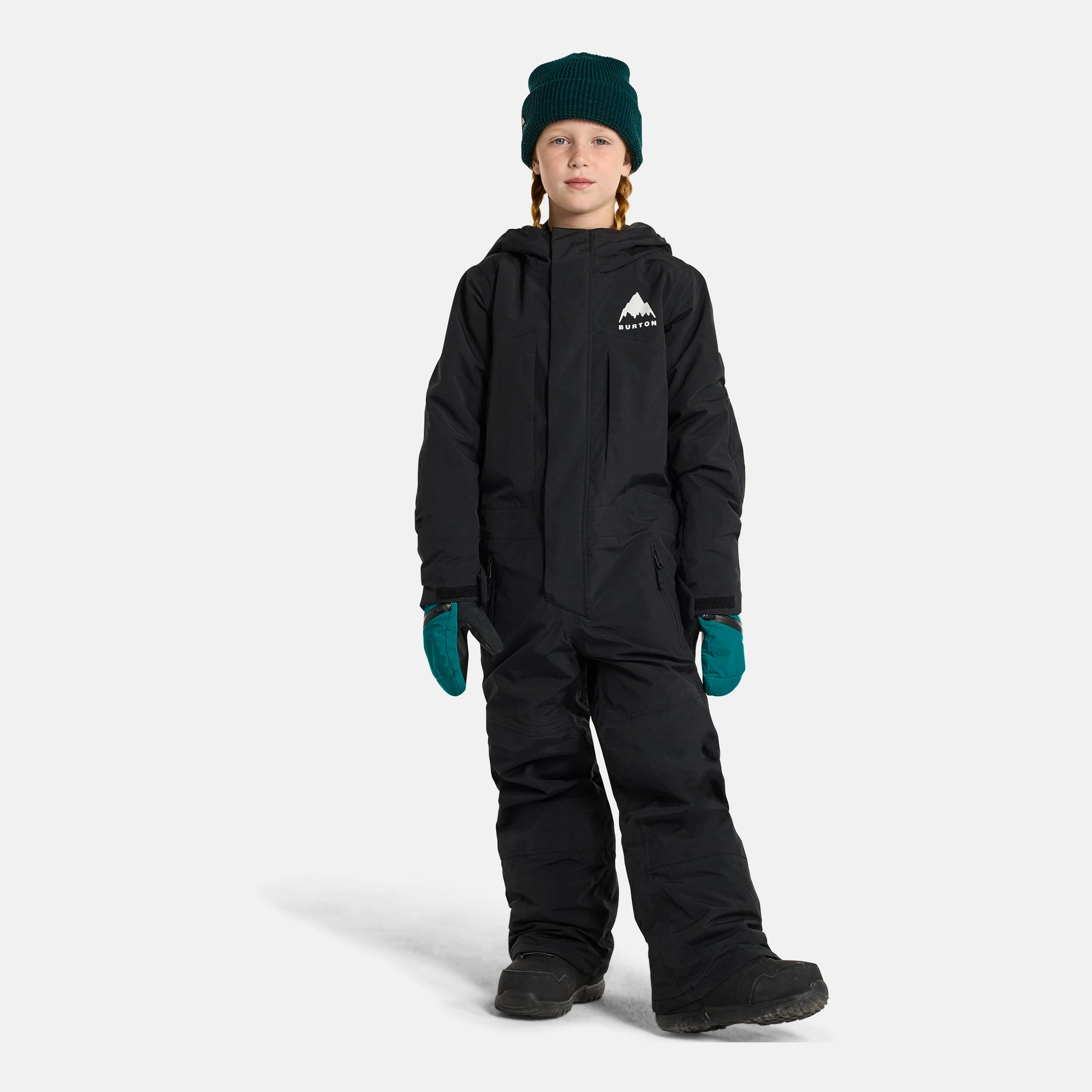 Boys & Girls Black 2L One Piece Snowsuit