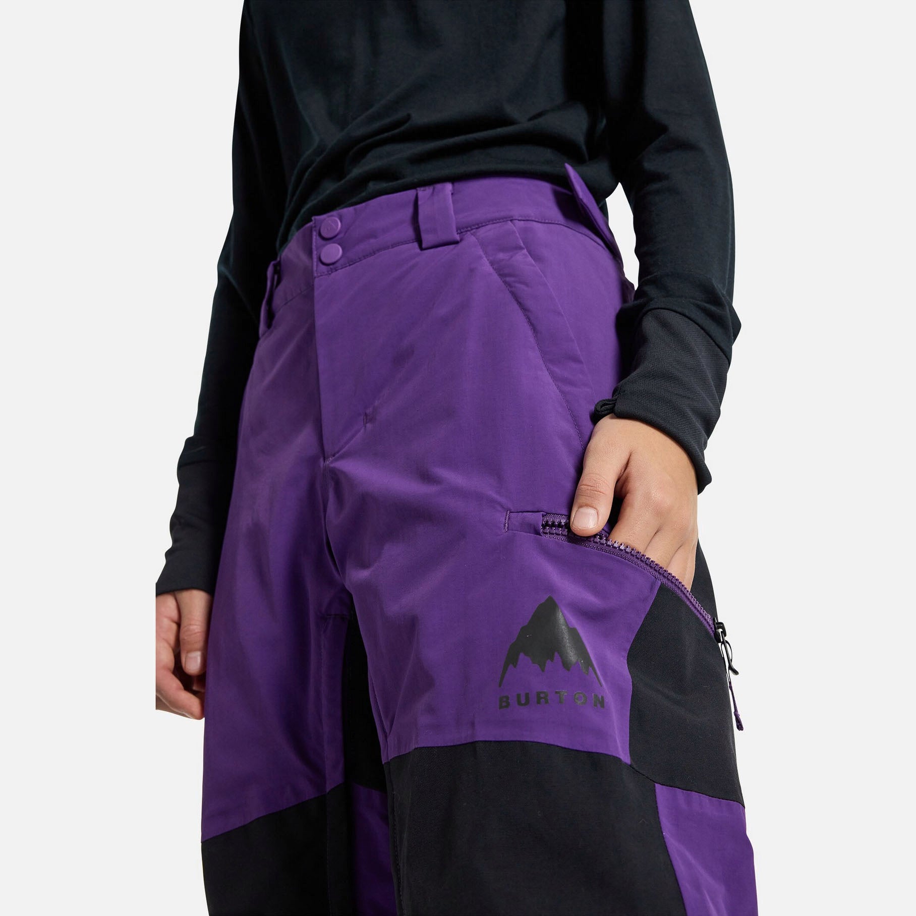 Boys & Girls Purple 2L Ski Trousers