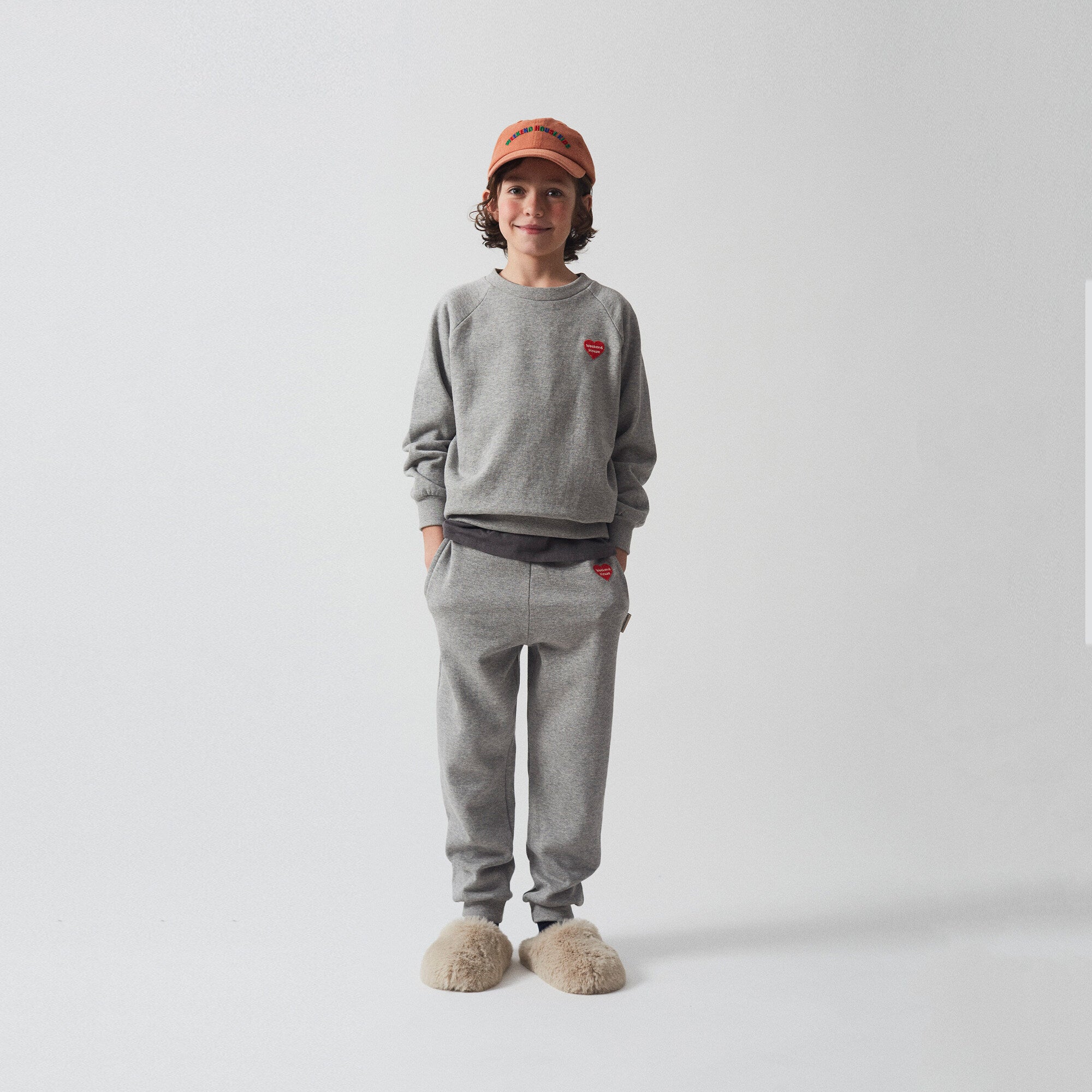 Boys & Girls Grey Cotton Sweatshirt