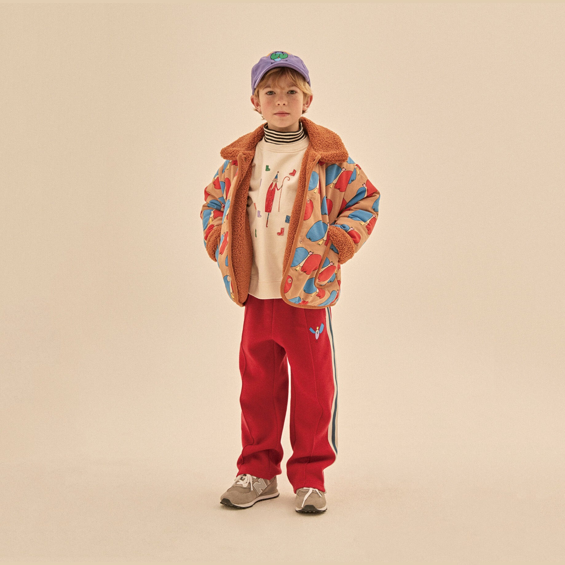Boys & Girls White Printed Cotton Sweatshirt
