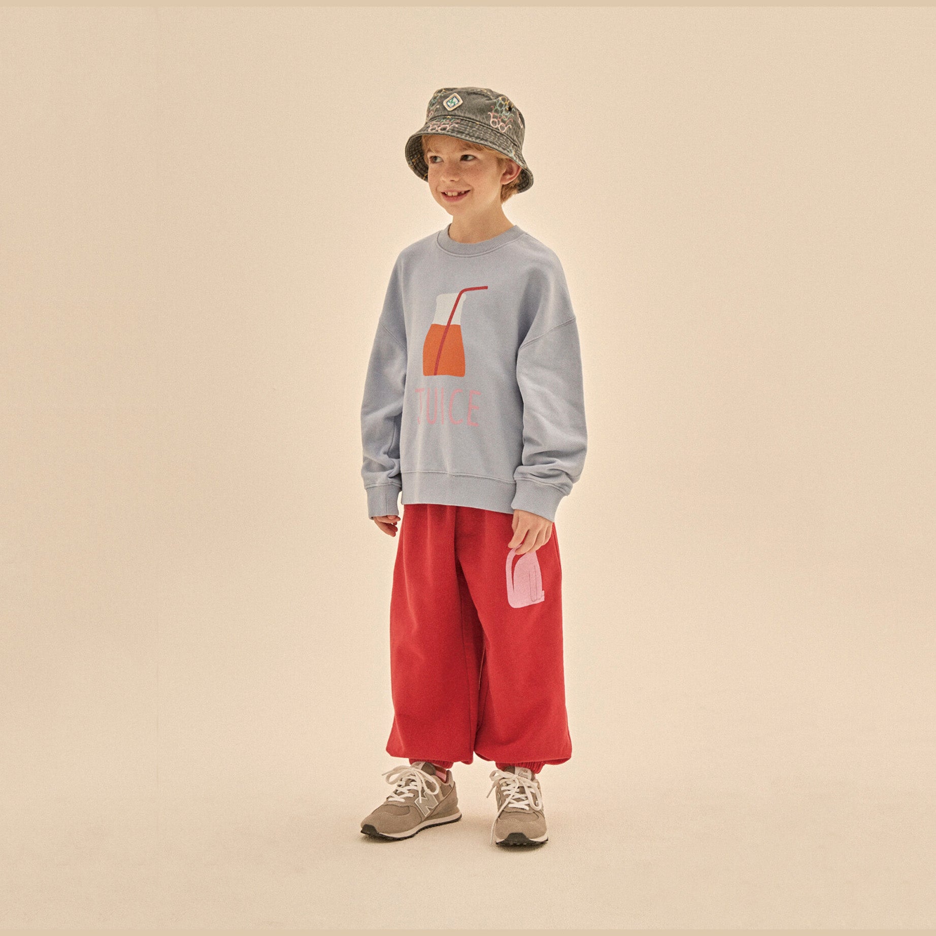 Boys & Girls Lilac Printed Cotton Sweatshirt
