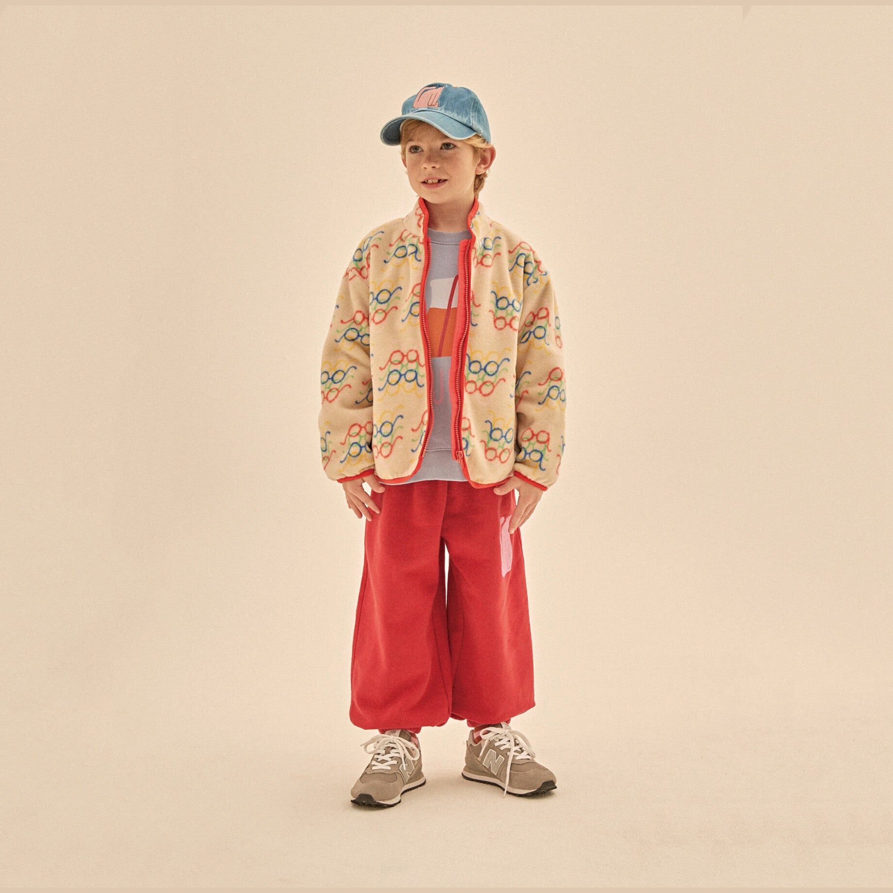 Boys & Girls White Fleece Jacket