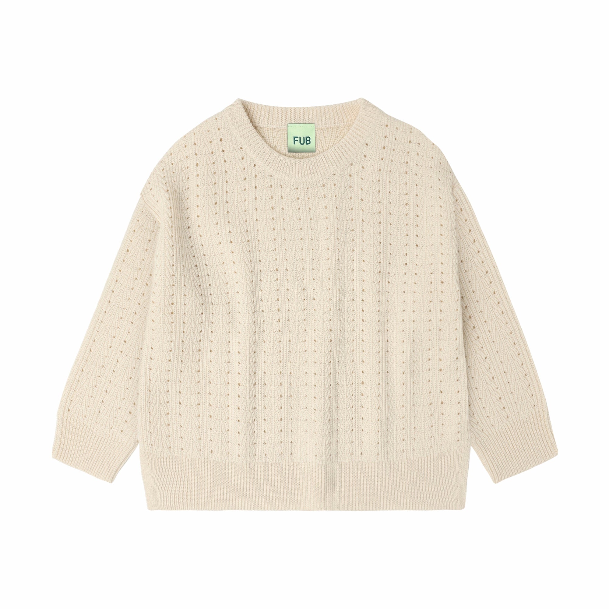 Boys & Girls White Wool Sweater