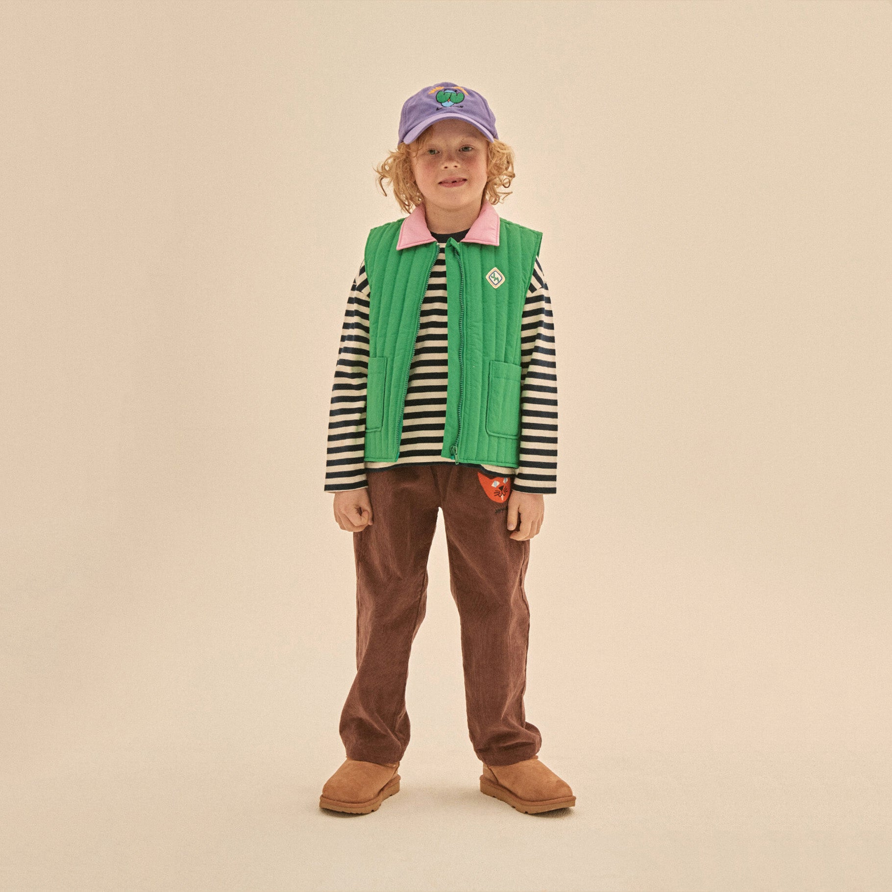 Boys & Girls Green Padded Gilet