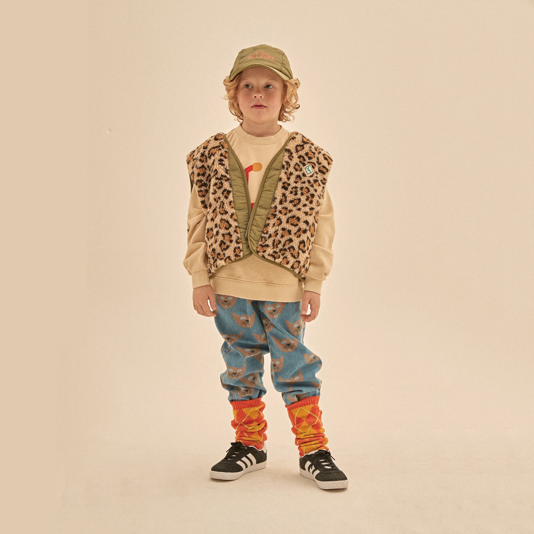 Boys & Girls Green Reversible Gilet
