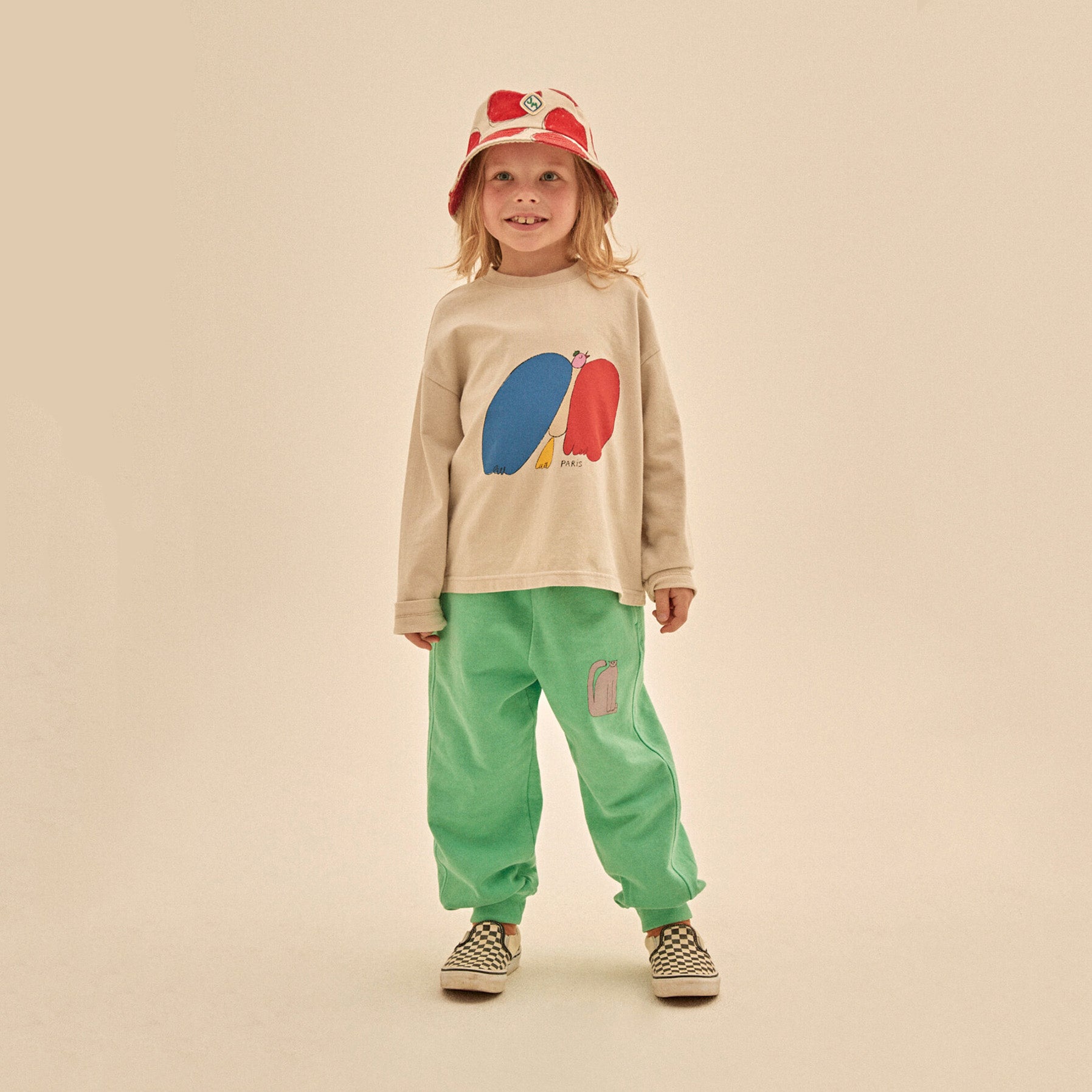Boys & Girls Grey Printed Cotton T-Shirt