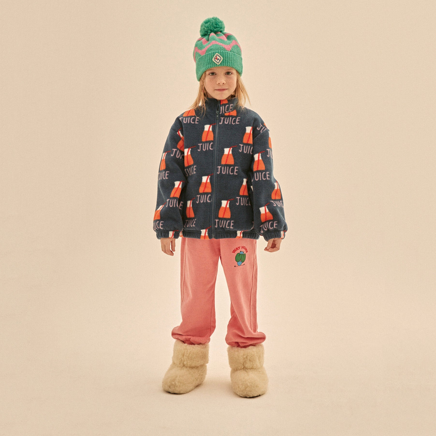 Boys & Girls Pink Cotton Trousers