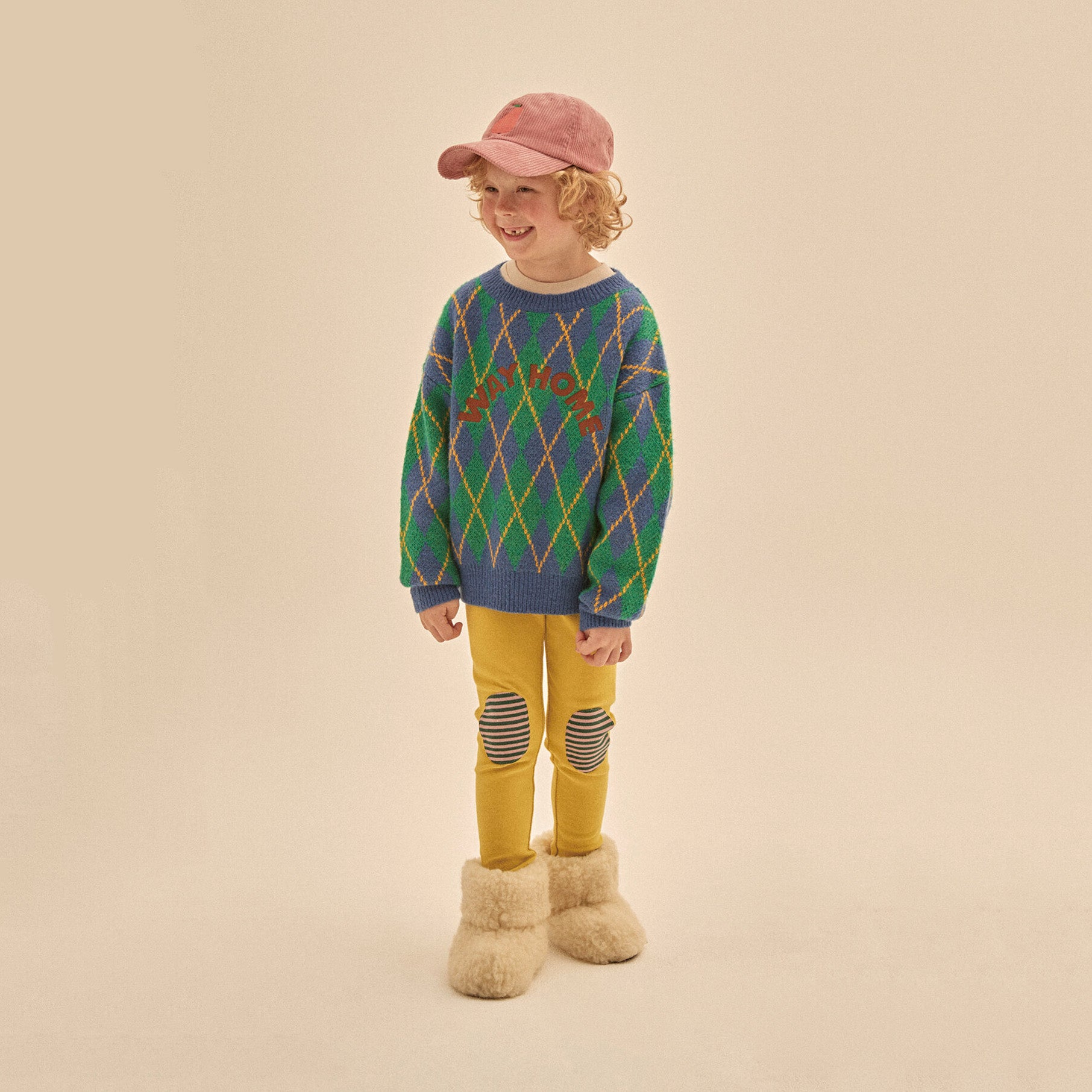 Boys & Girls Blue Check Sweater