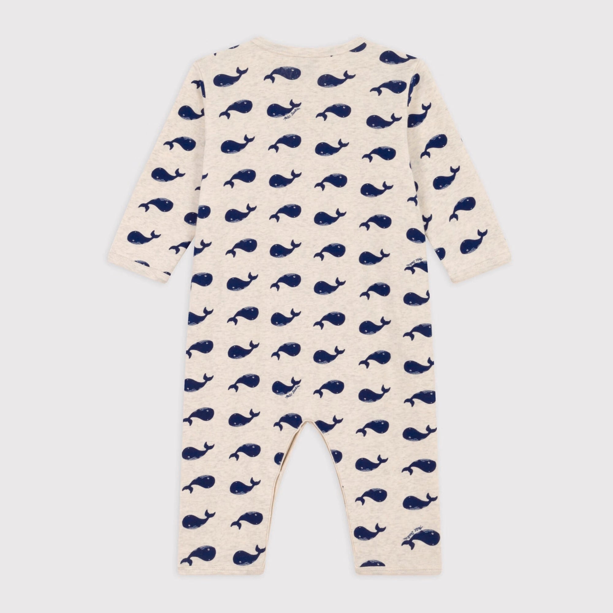 Baby Boys & Girls Beige Printed Cotton Babysuit