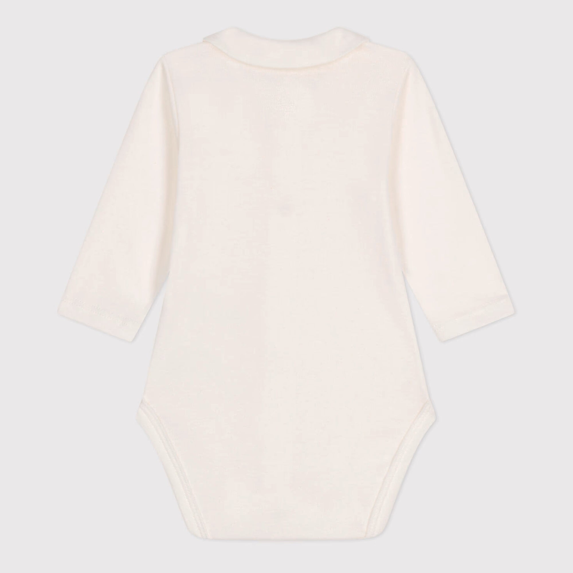 Baby Boys & Girls White Cotton Babysuit