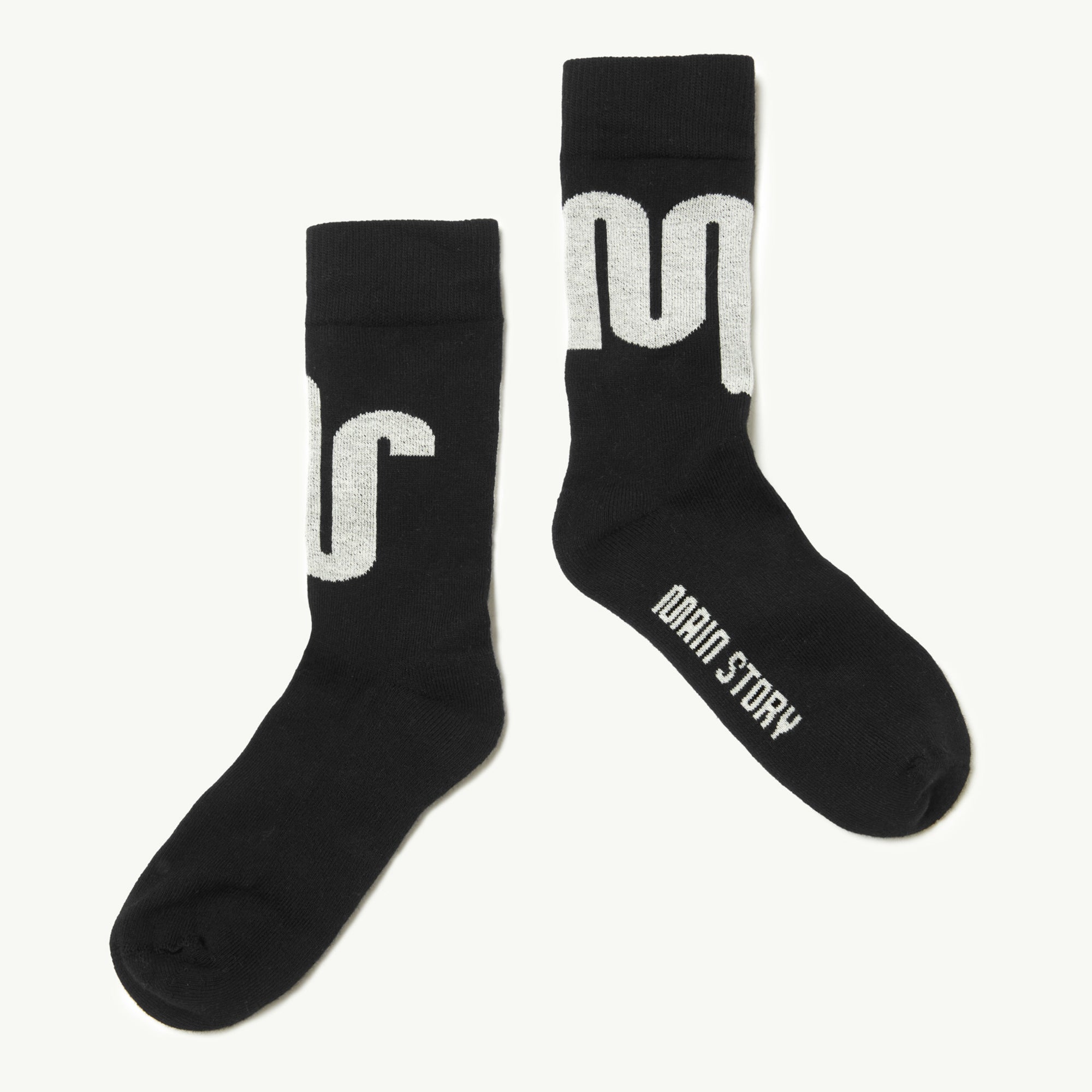 Boys & Girls Black Cotton Socks