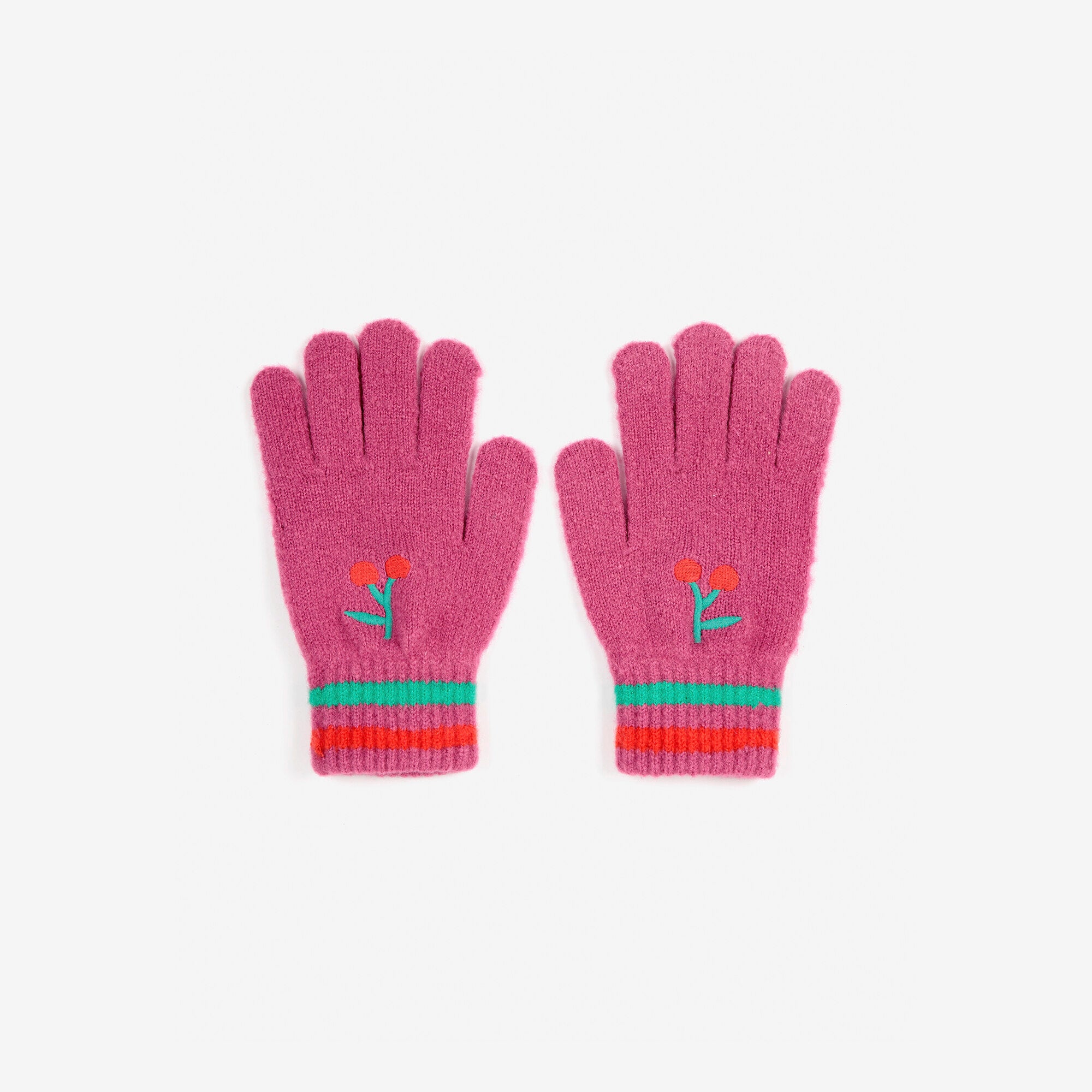 Girls Fuchsia Gloves