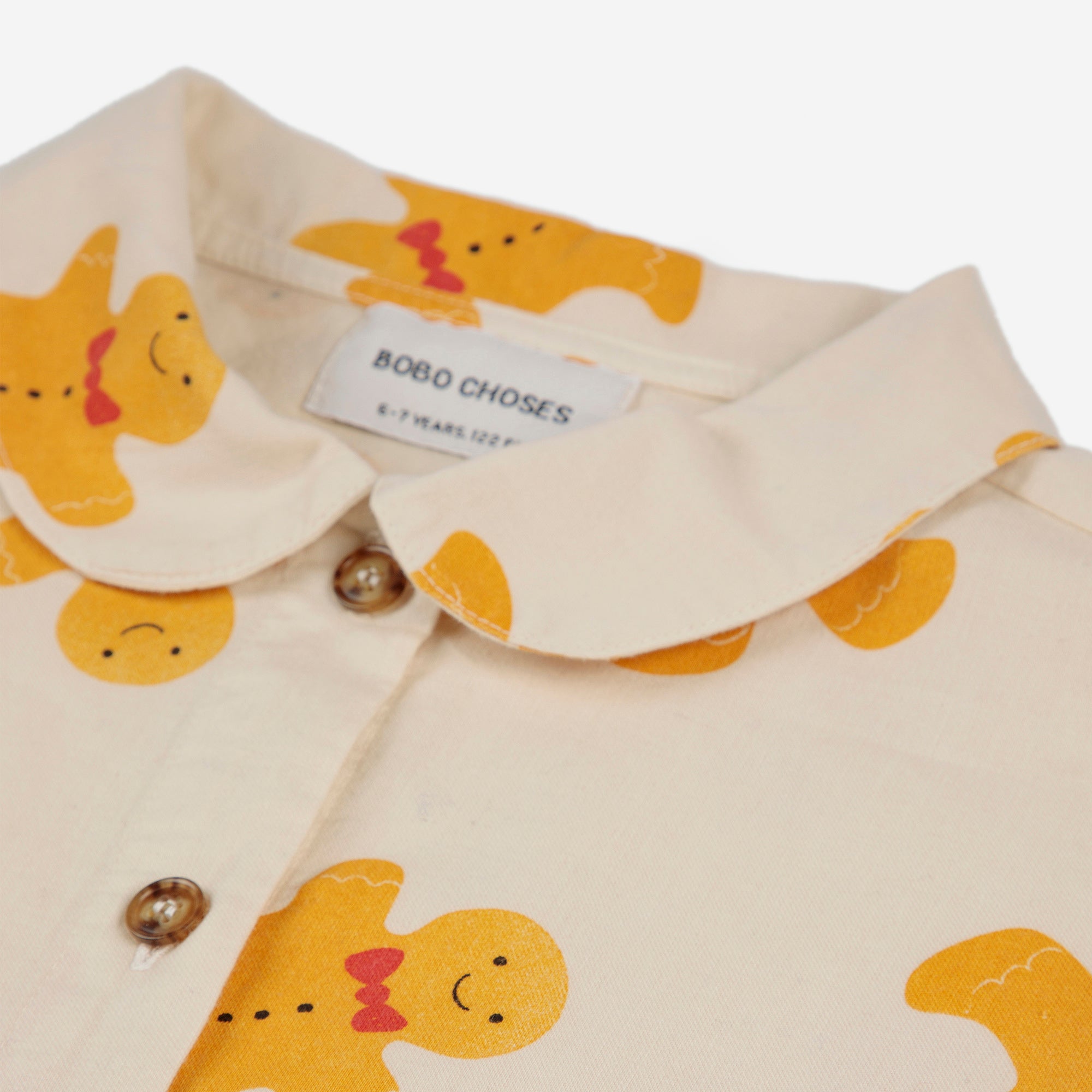 Boys & Girls White Gingerbread Printed Cotton Nightwear Set