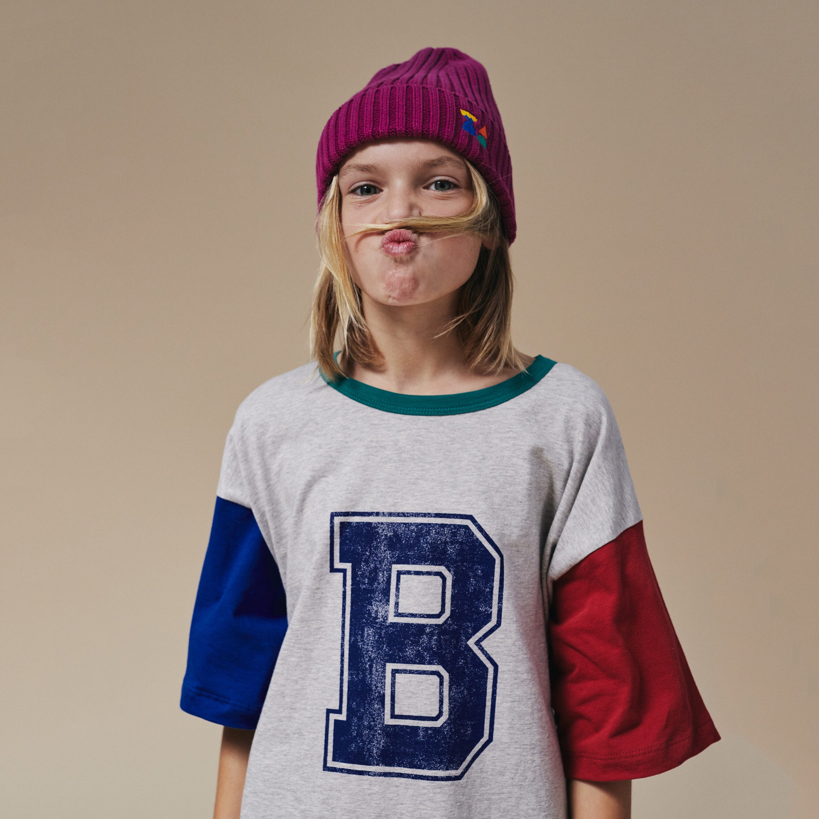 Boys & Girls Grey Logo Cotton T-Shirt