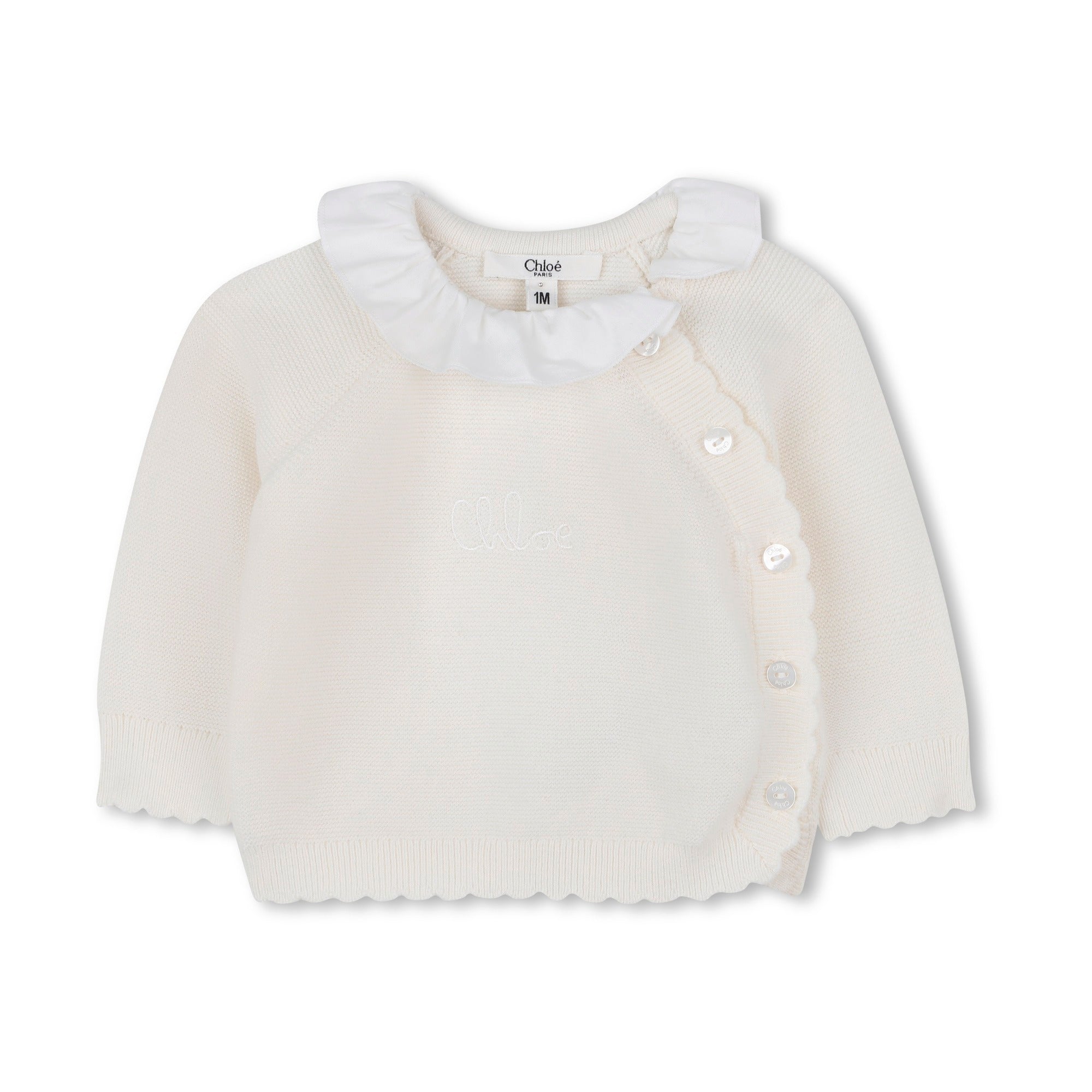 Baby Girls White Knit Cotton Gift Set