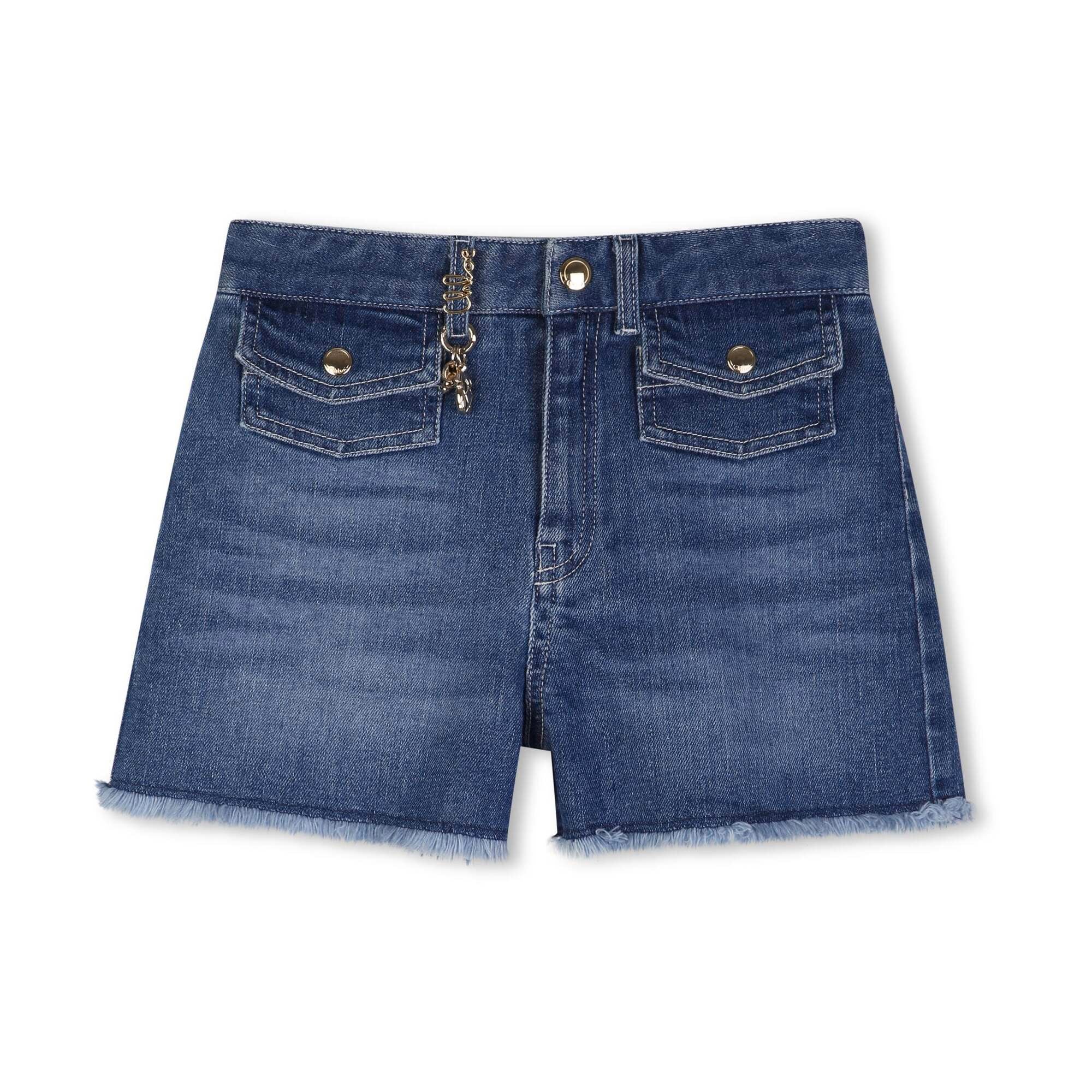 Girls Blue Denim Shorts