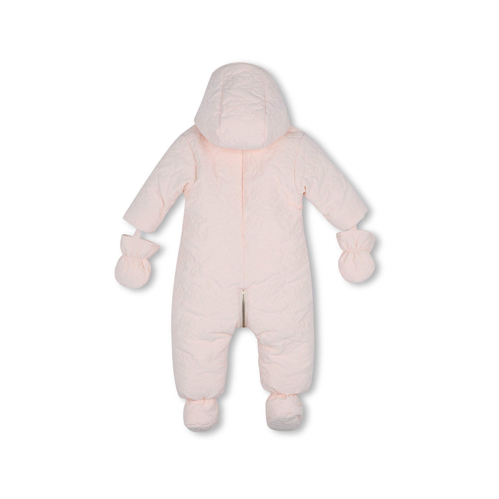 Baby Girls Light Pink Padded Babysuit