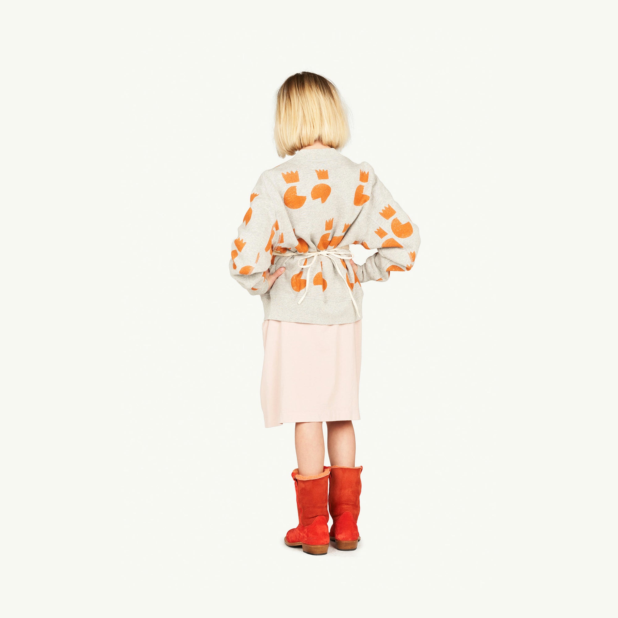 Girls Pink Logo Cotton Skirt