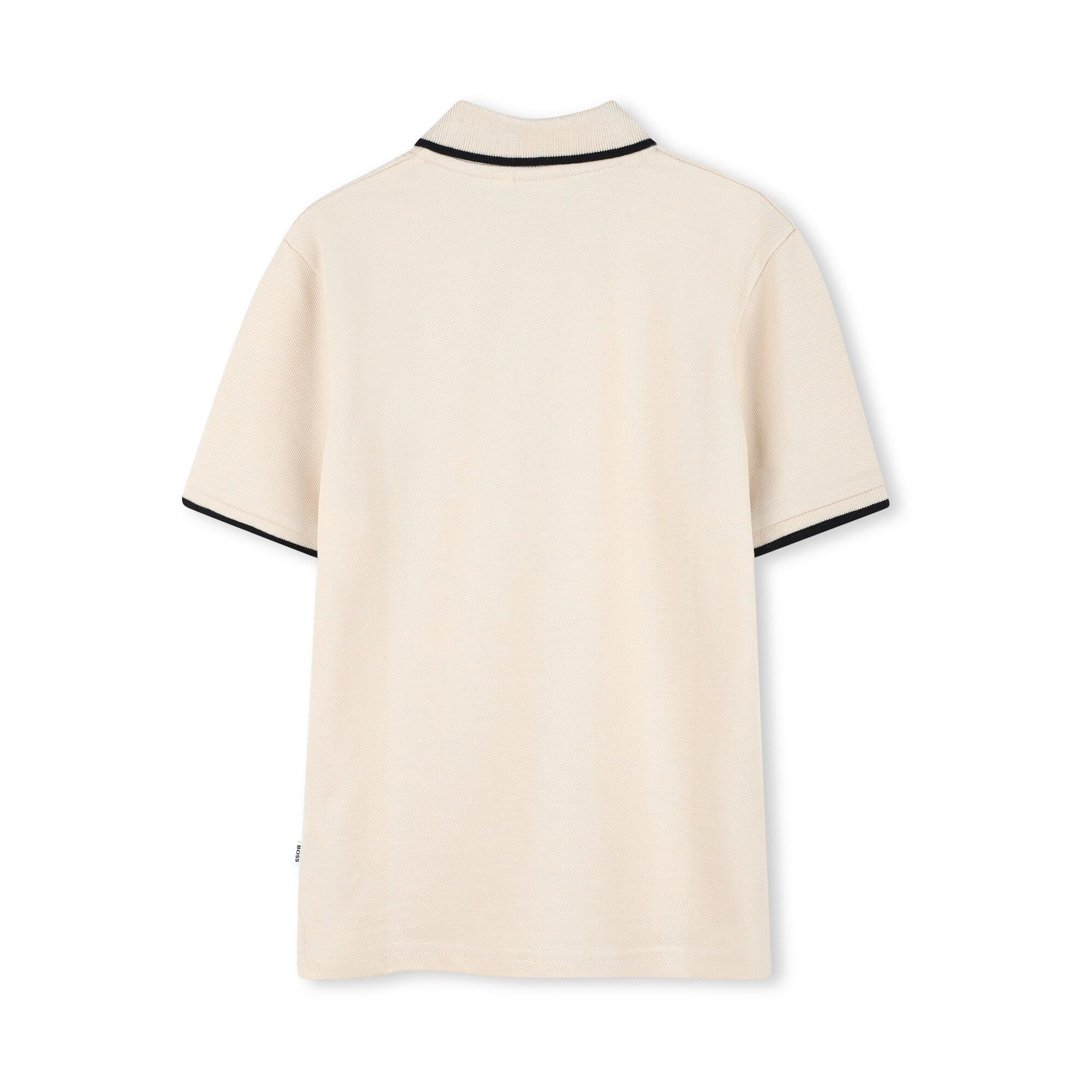 Boys Vanille Logo Cotton Polo Shirt