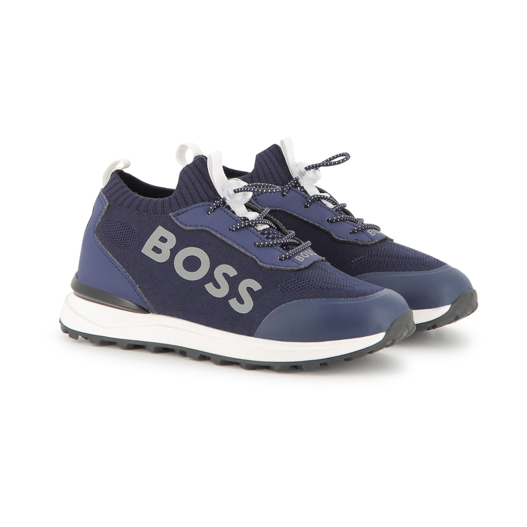 Boys Blue Logo Shoes