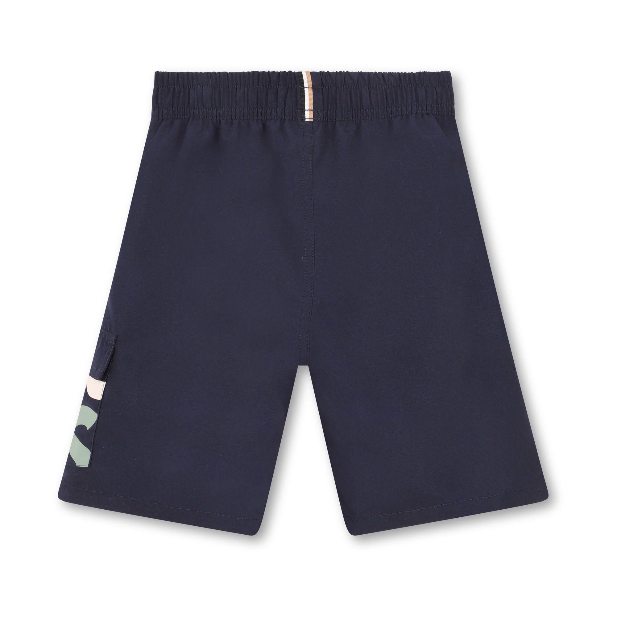 Boys Dark Blue Logo Shorts
