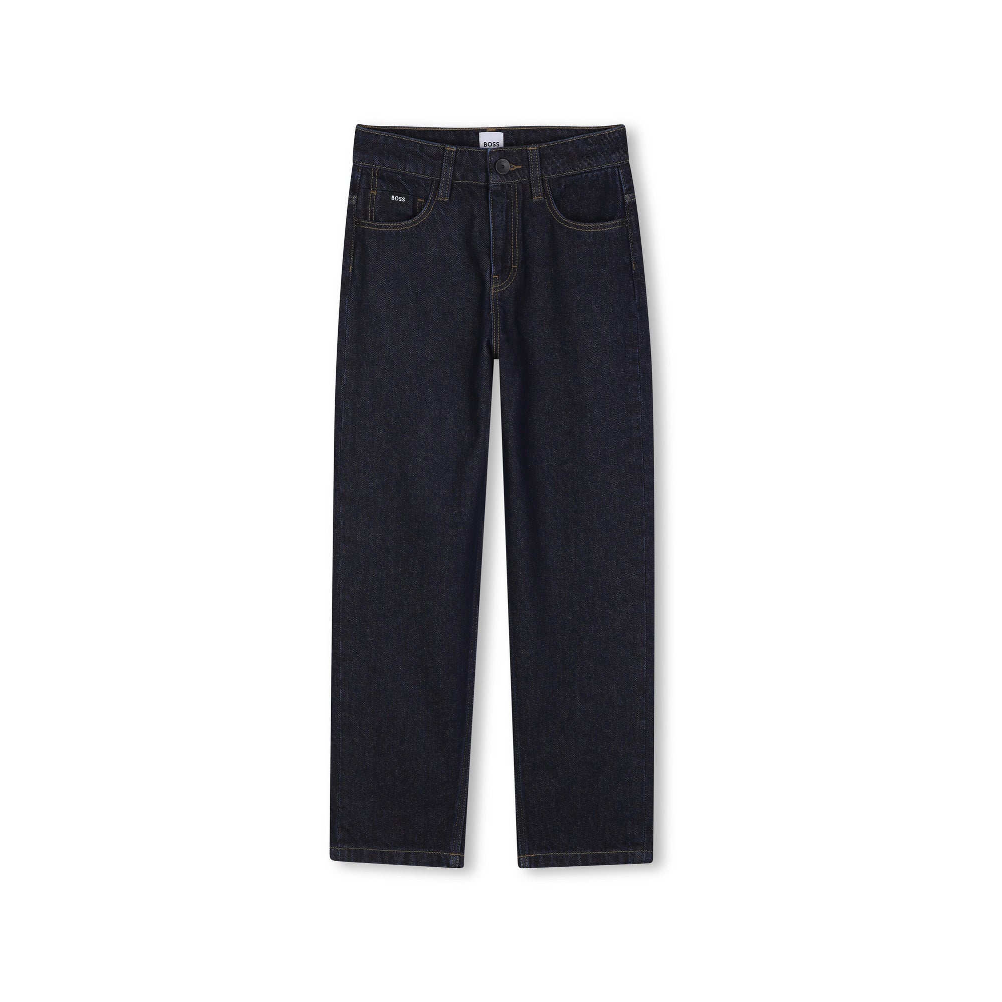Boys Dark Blue Denim Trousers