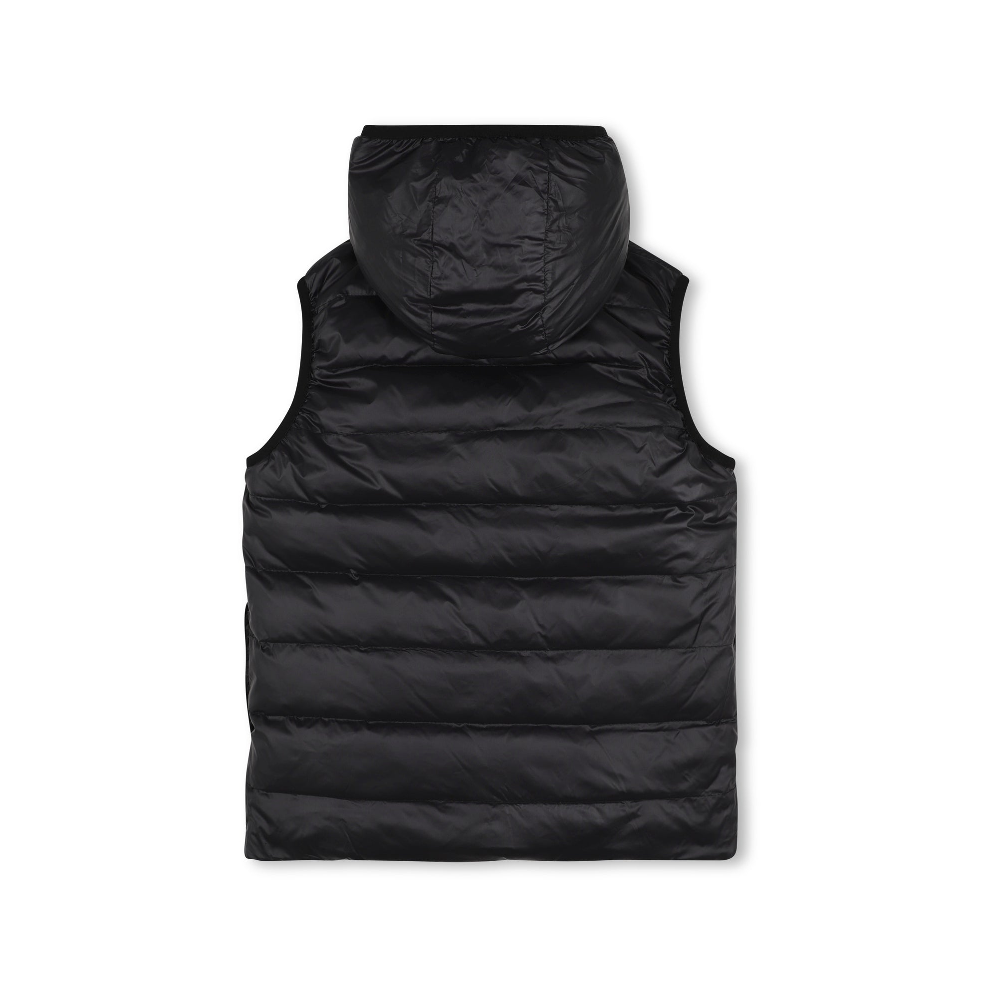 Boys Black & Olive Reversible Padded Down Gilet